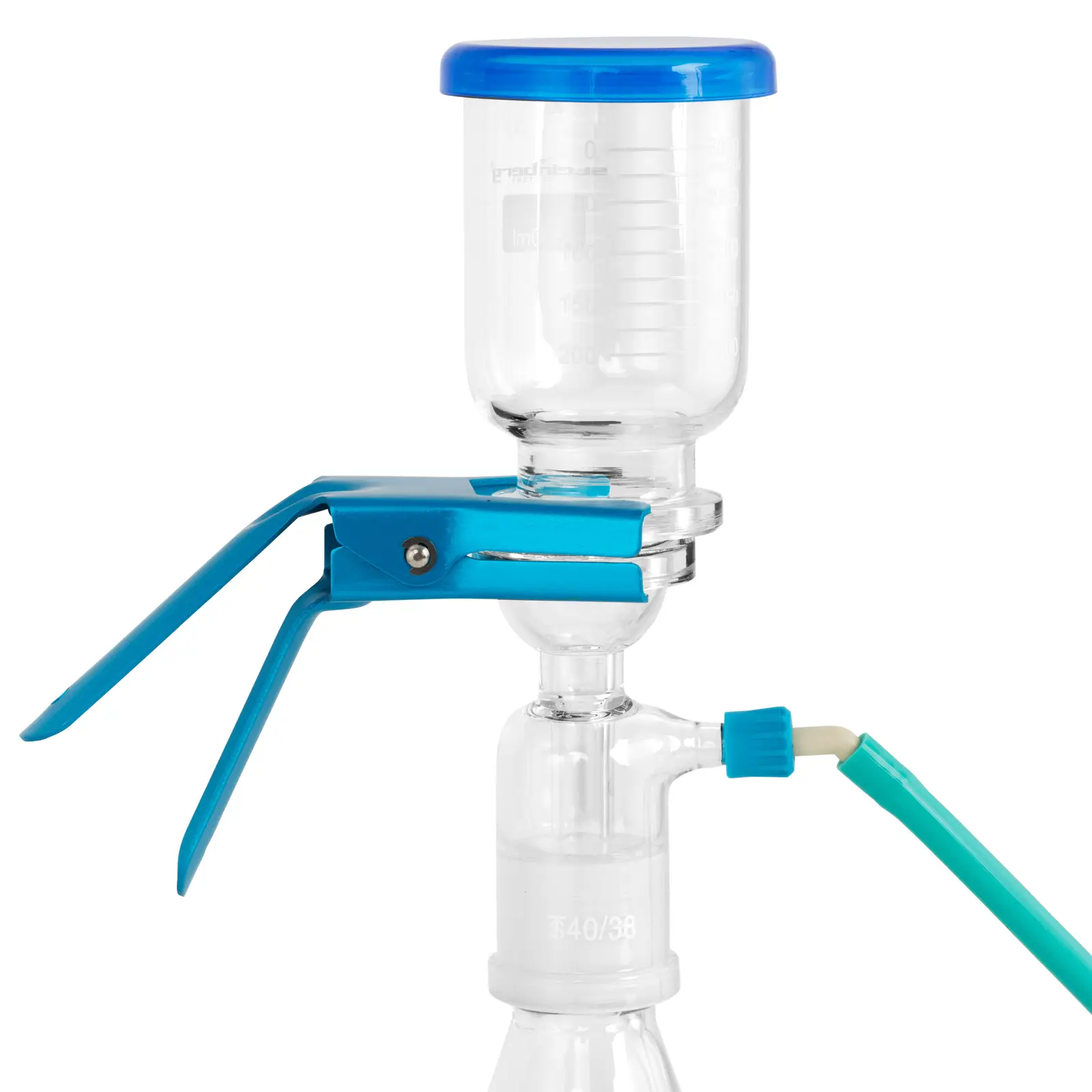Appareil de filtration sous vide - 2000 ml - filtre Ø 50 - 60 mm - joint en verre dépoli 40/38 (Longueur tuyau: 100 cm)
