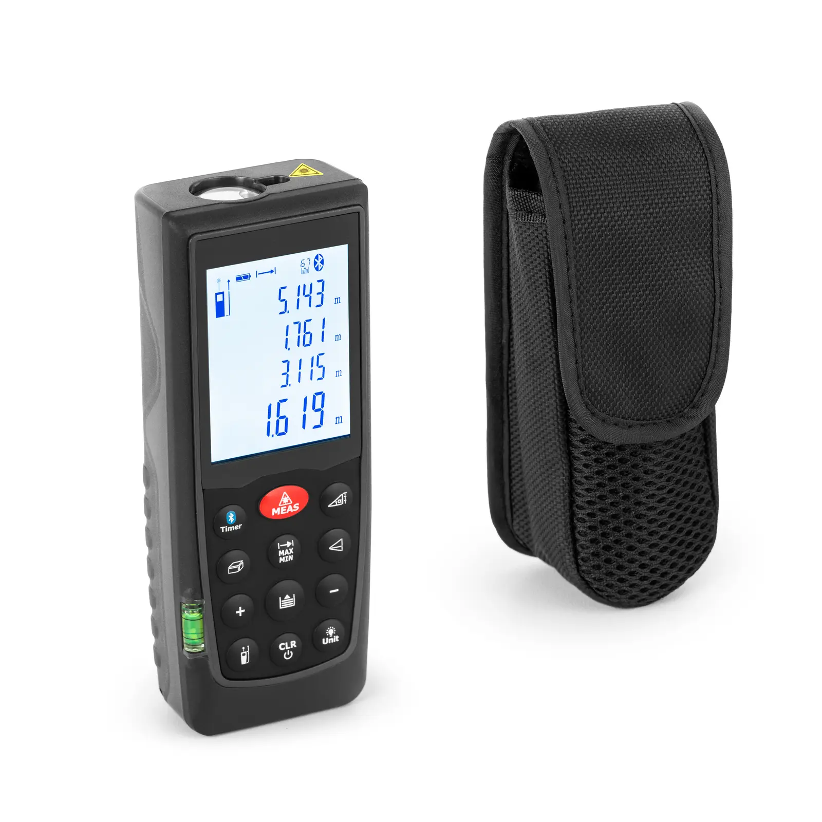 Laser-Entfernungsmesser - bis 70 m - 1,5 mm Genauigkeit - Bluetooth - IP54 - Wasserwaage
