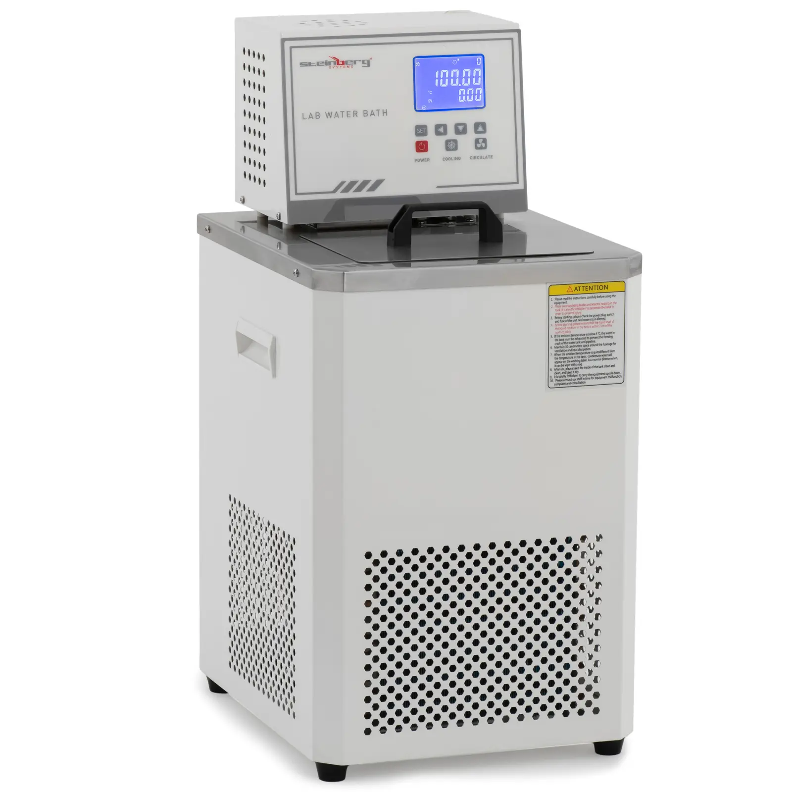 Vattenbad - Laboratorium - Digitalt - 6 l - -5 till 100 °C - 180 x 160 x 150 mm