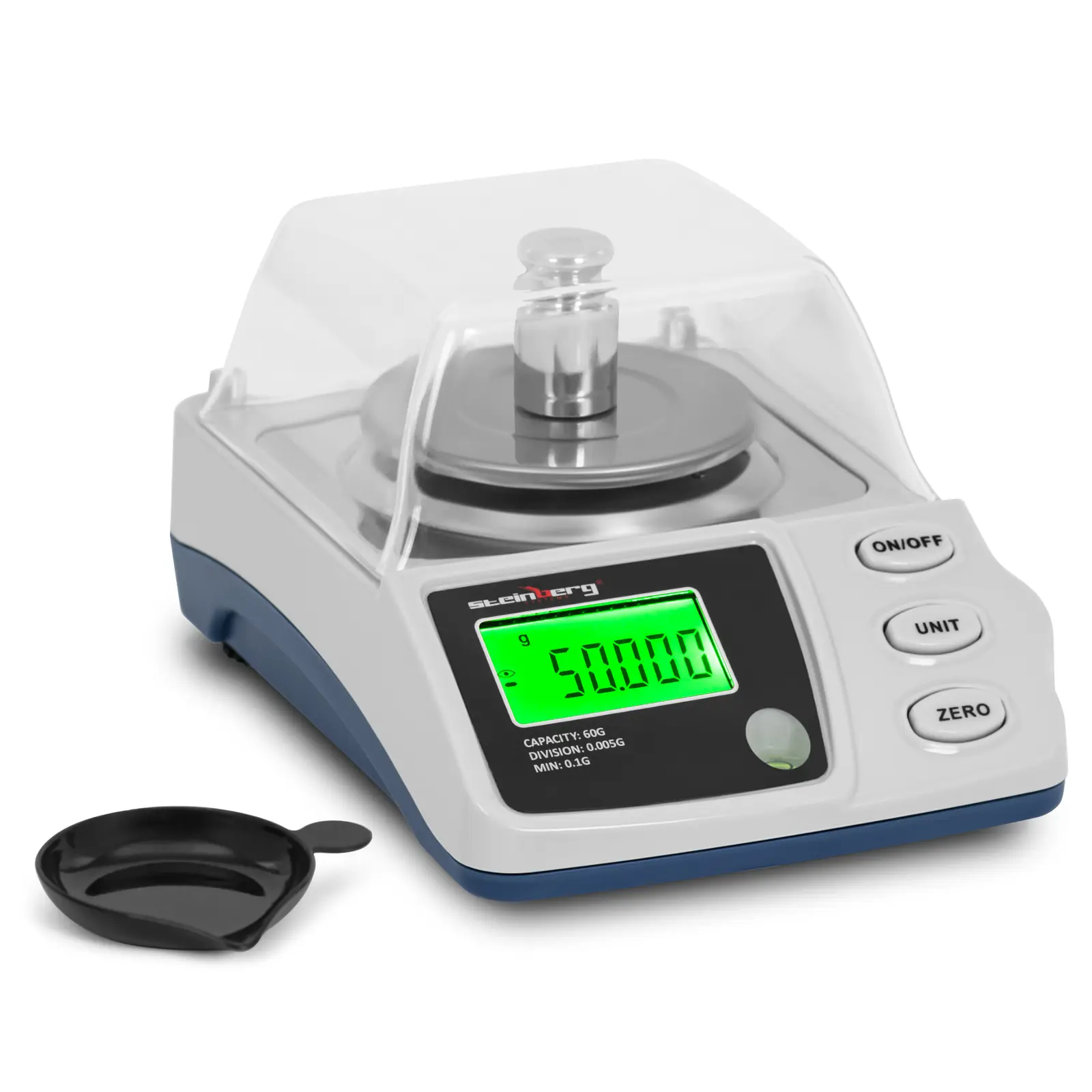 Precision Weighing Scales - 0.1 - 60 g / 0.005 g - Ø 68 mm - Draft shield