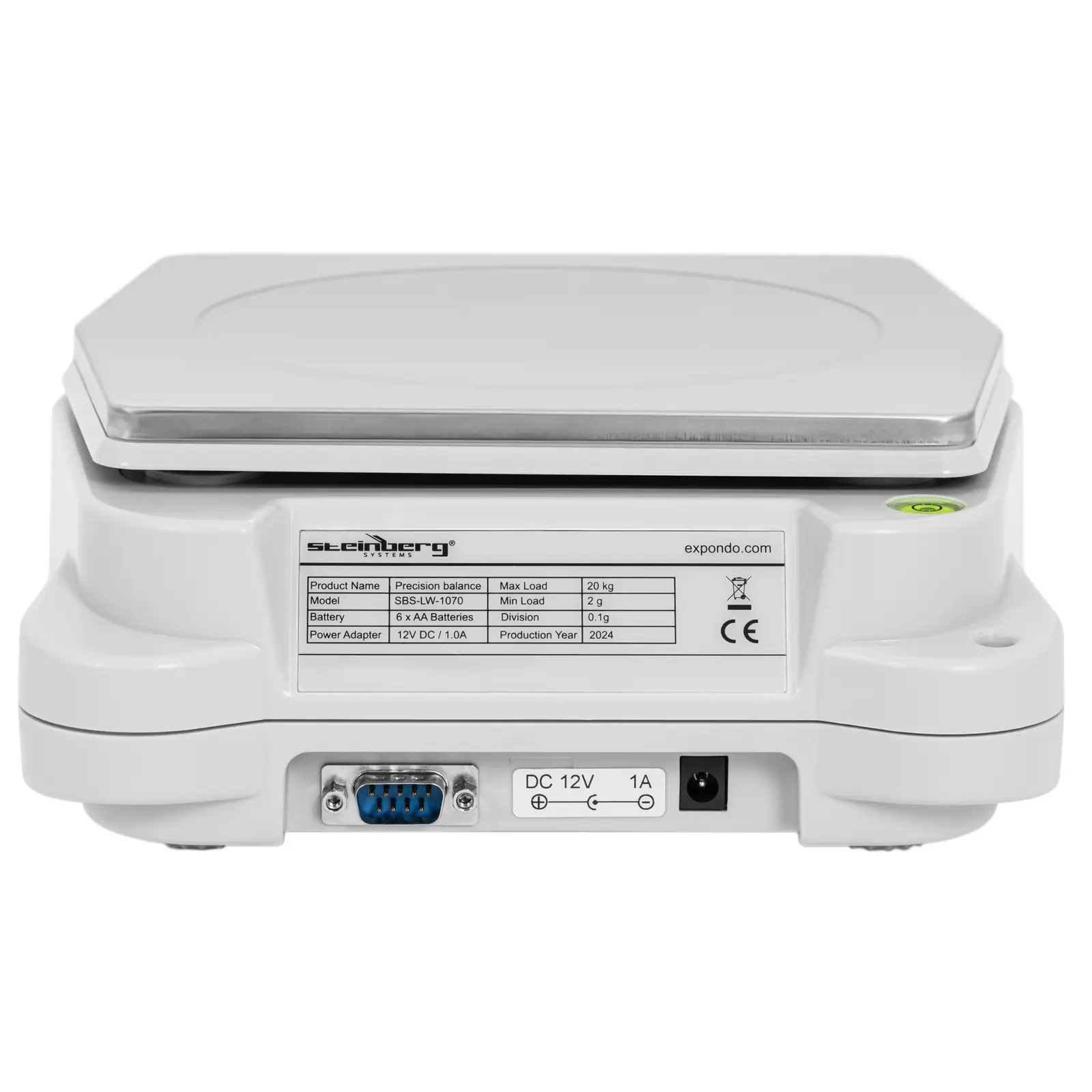 Digitální laboratorní váha - 2 g až 20 kg / 0,1 g - 196 x 160 mm (Podržet: Ne)