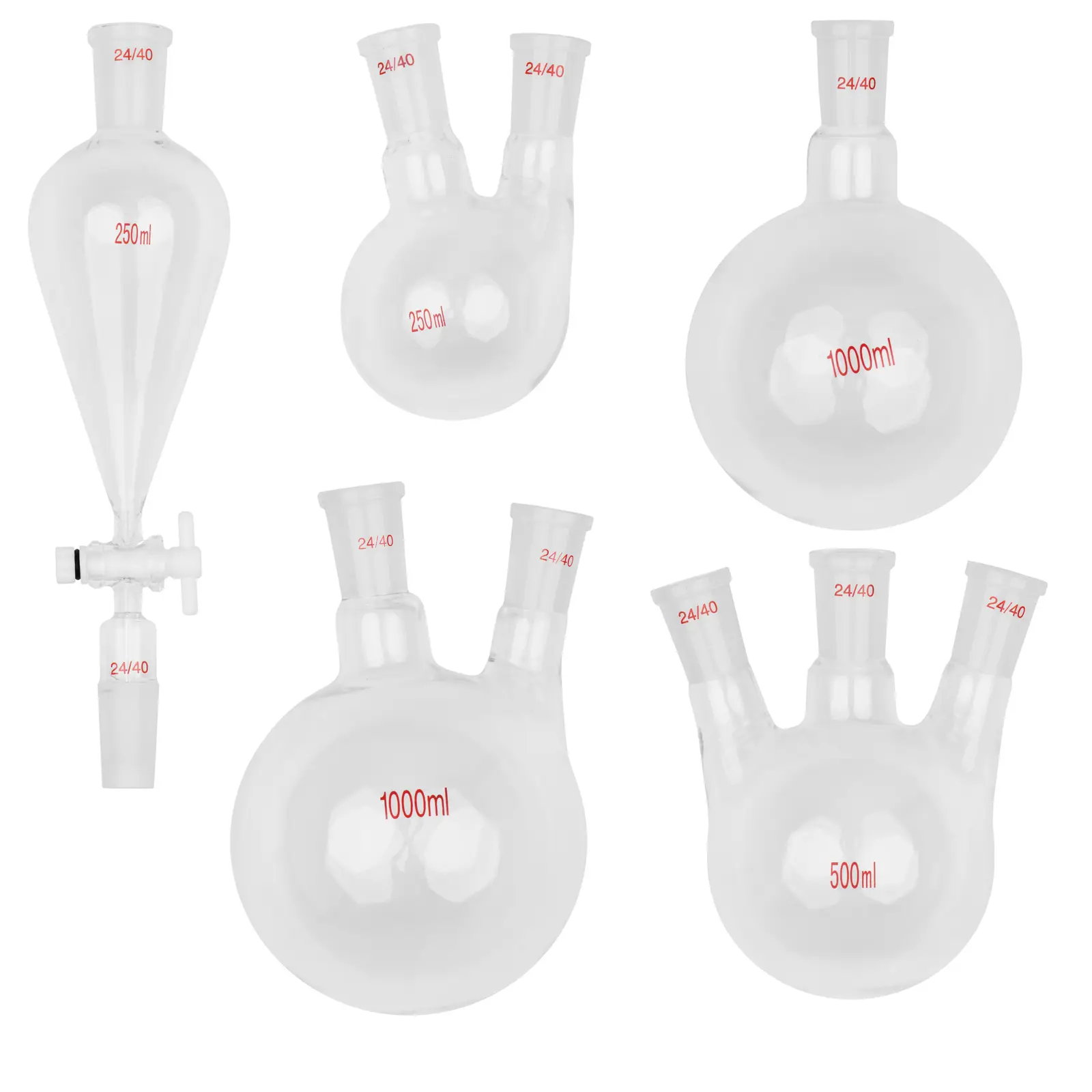 Laboratory Glassware - distillation - 32-piece set - standard joint: 24/40