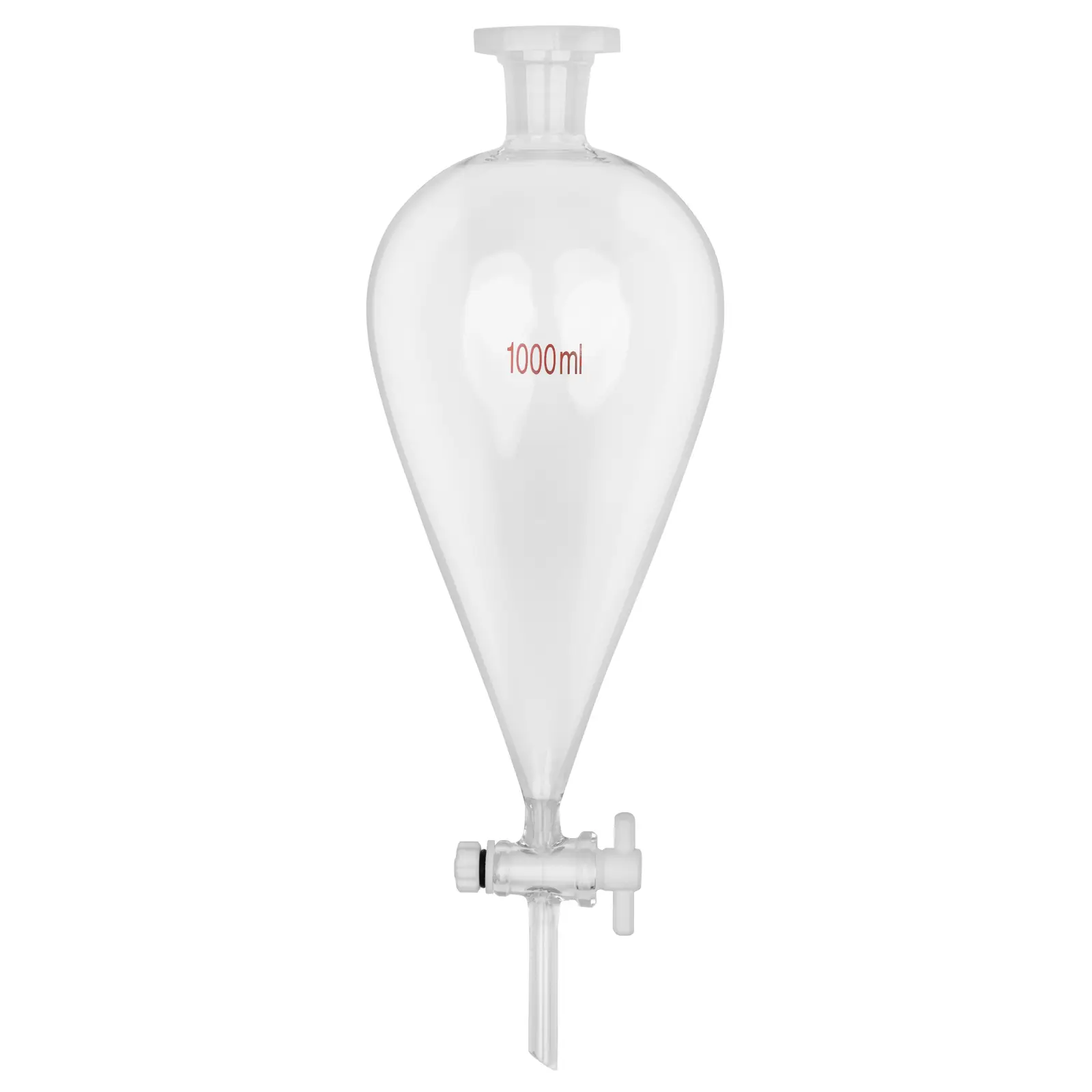 Separating Funnel - 1000 ml - standard ground joint: 24/29 - PTFE stopcock