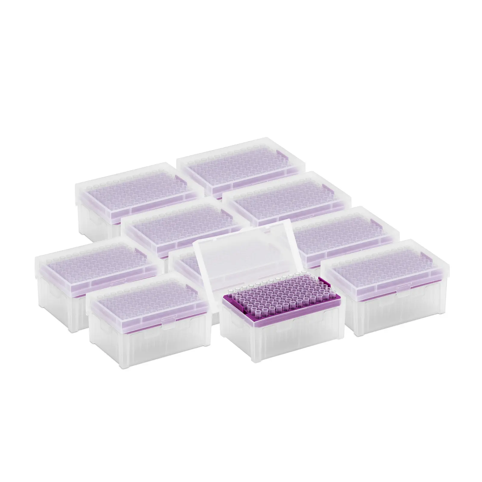Pipette Tips - 200 µl - DNAse/RNAse-free - in pipette tip box - 10 x 96 pieces