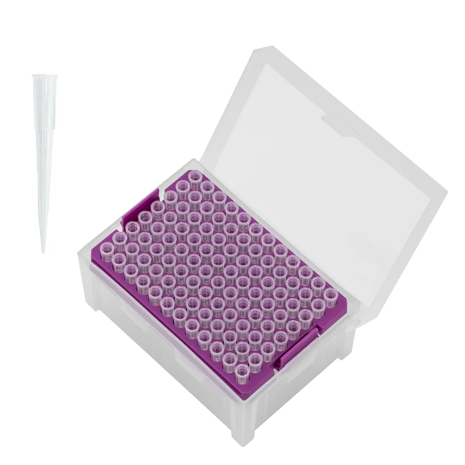 Pipette Tips - 200 µl - DNAse/RNAse-free - in pipette tip box - 10 x 96 pieces