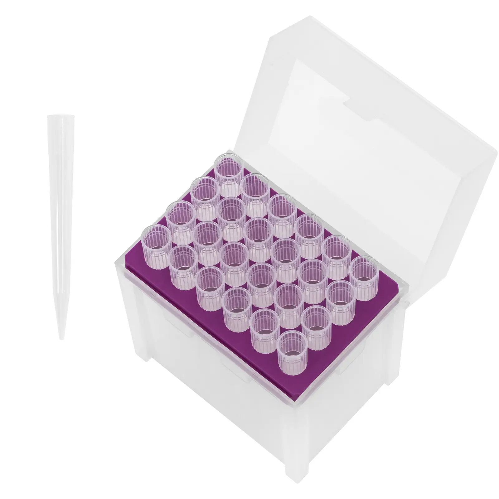 Pipetovací špičky - 5 ml - bez DNázy/RNázy - v boxu na špičky - 10 x 24 ks (Zdvihový objem: 5 ml)