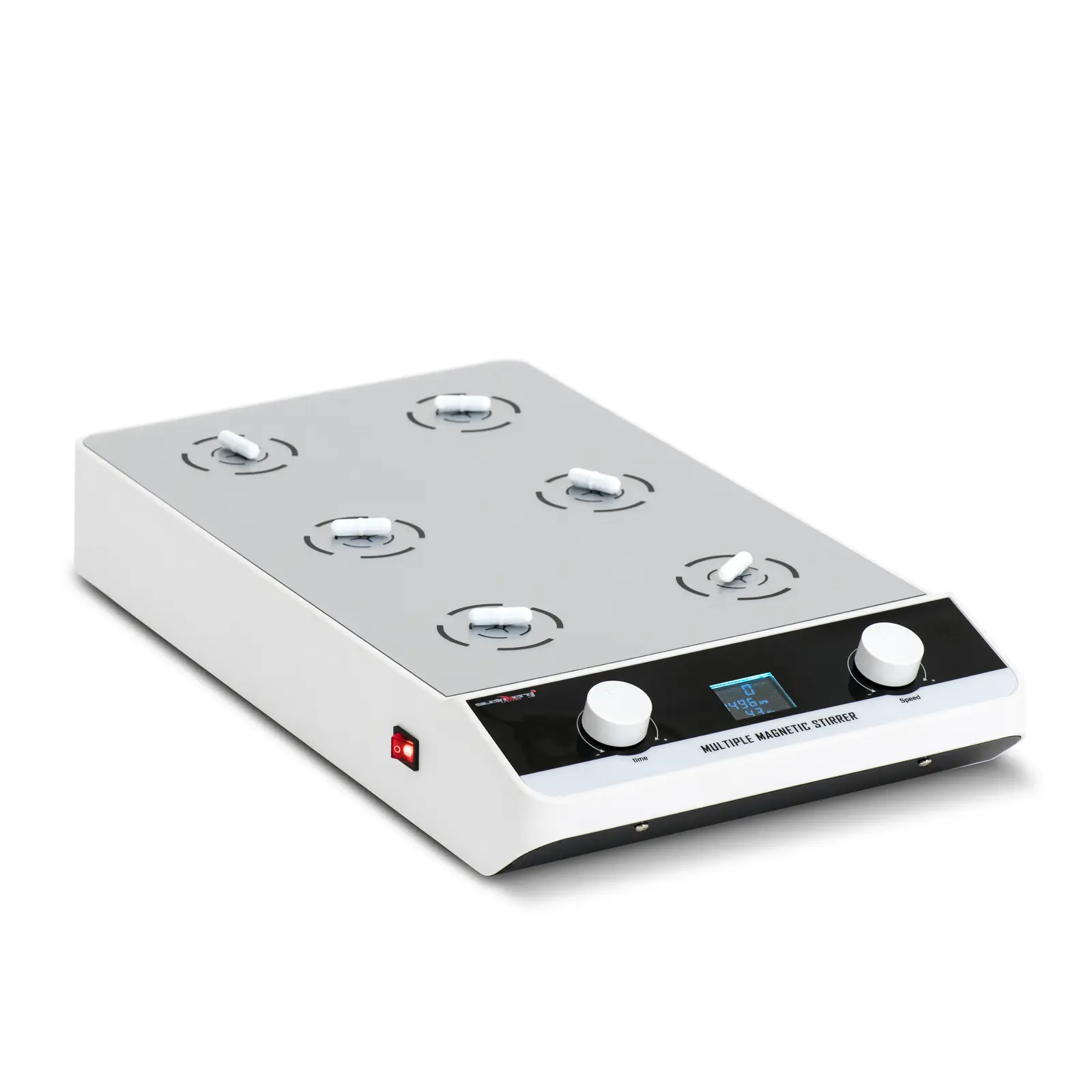 Magnetic Stirrer - 6 x 1000 ml - 100 to 1500 rpm - timer