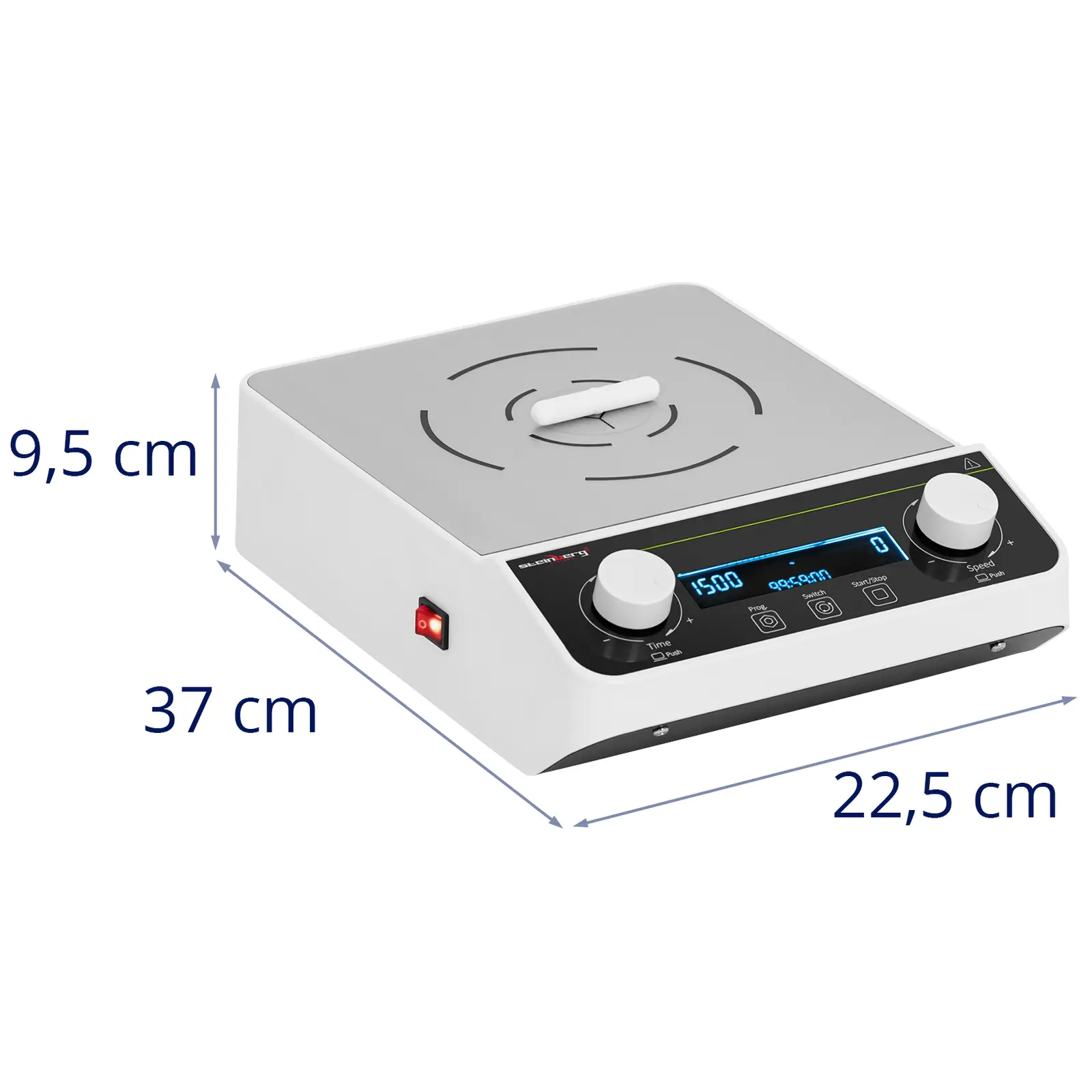 Magnetická míchačka - 10 l - 50 až 1 500 ot/min - časovač (Materiál: Plast ABS)