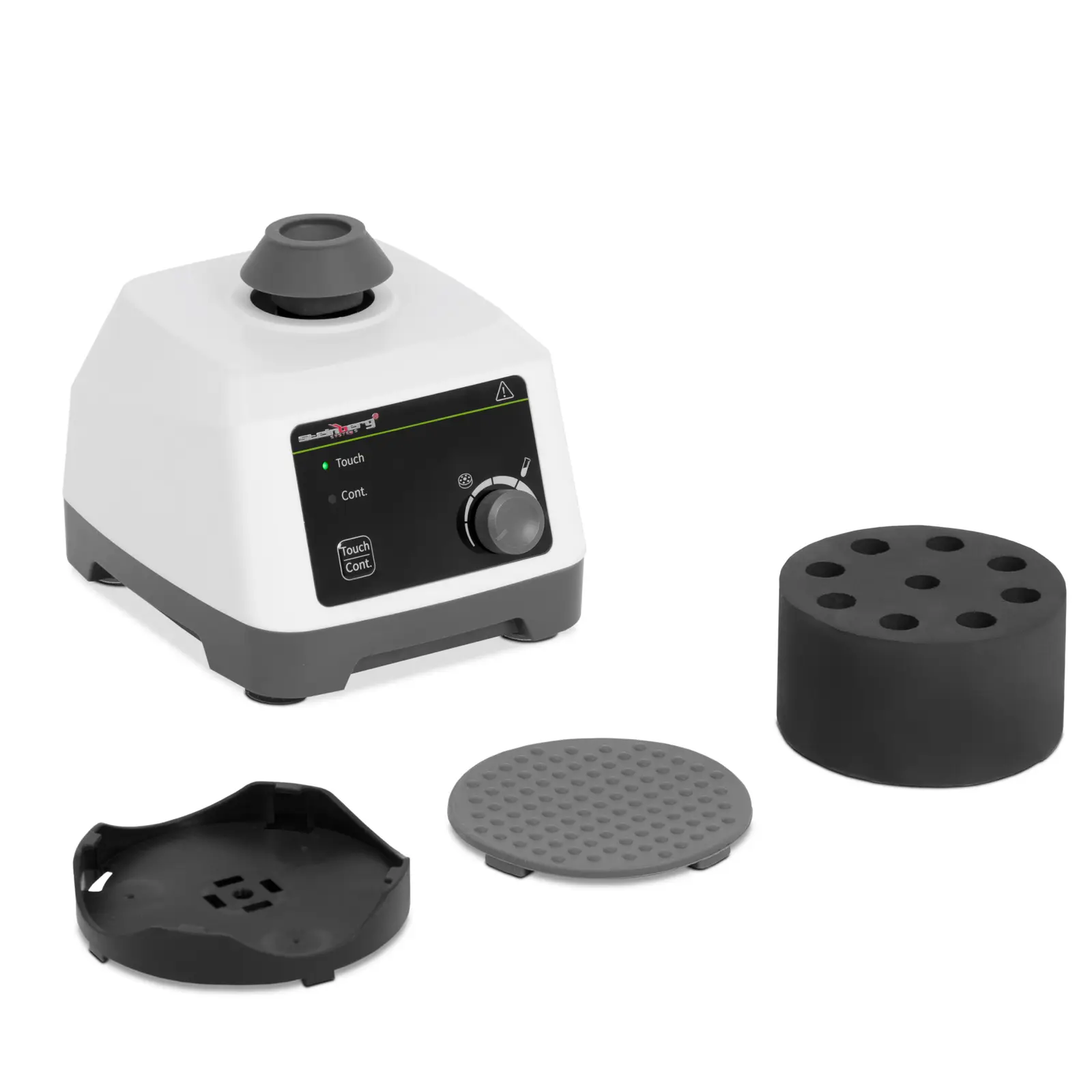 Vortex-mixer - 20 W - 200 til 2500 o/min - touch mode/kontinuerlig drift