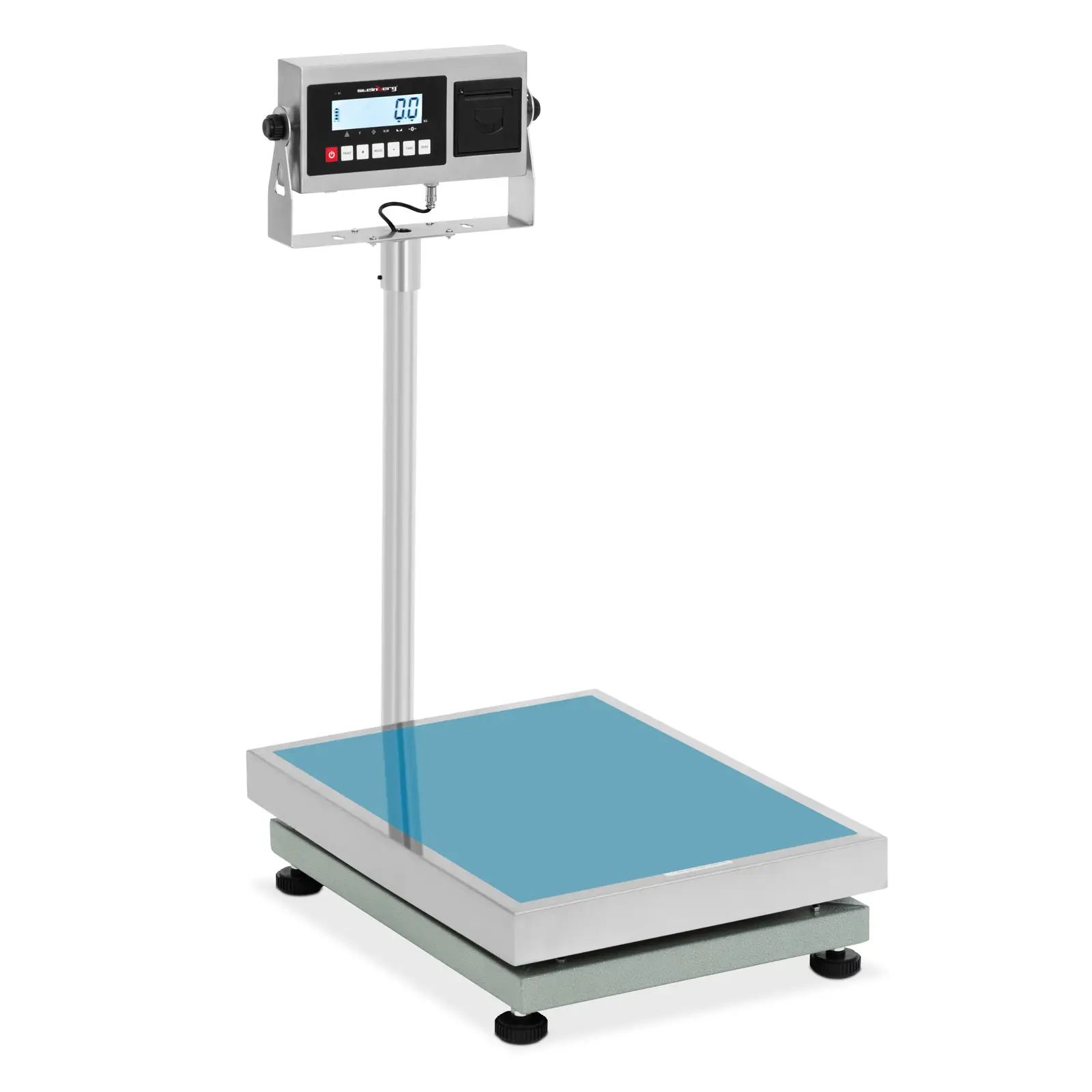 Waga platformowa - 300 kg / 10 g - 60 x 45 cm - LCD - drukarka etykiet