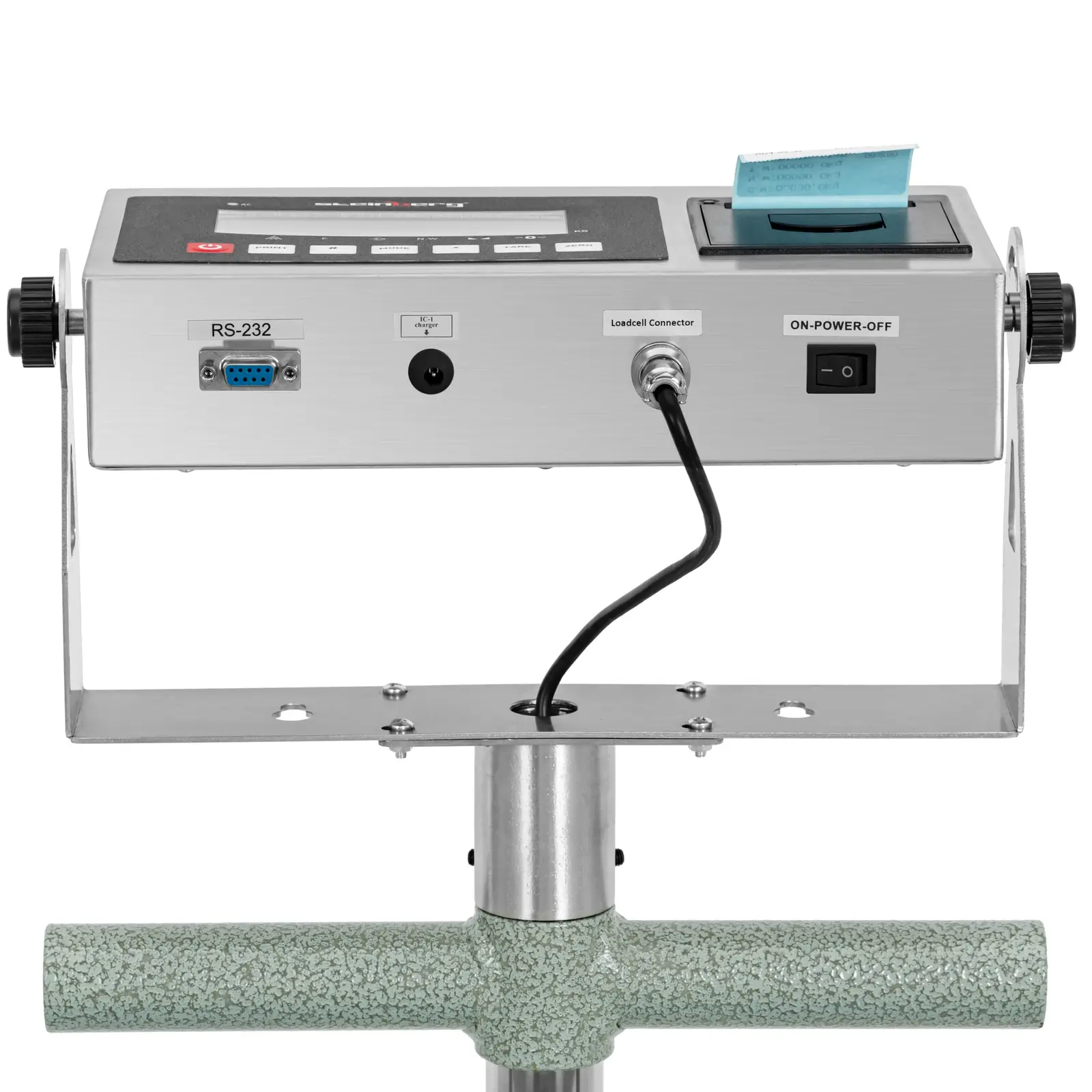 Platform Scale - 600 kg / 0.1 kg - 60 x 50 cm - LCD with label printer - wheels (Zero: Yes)