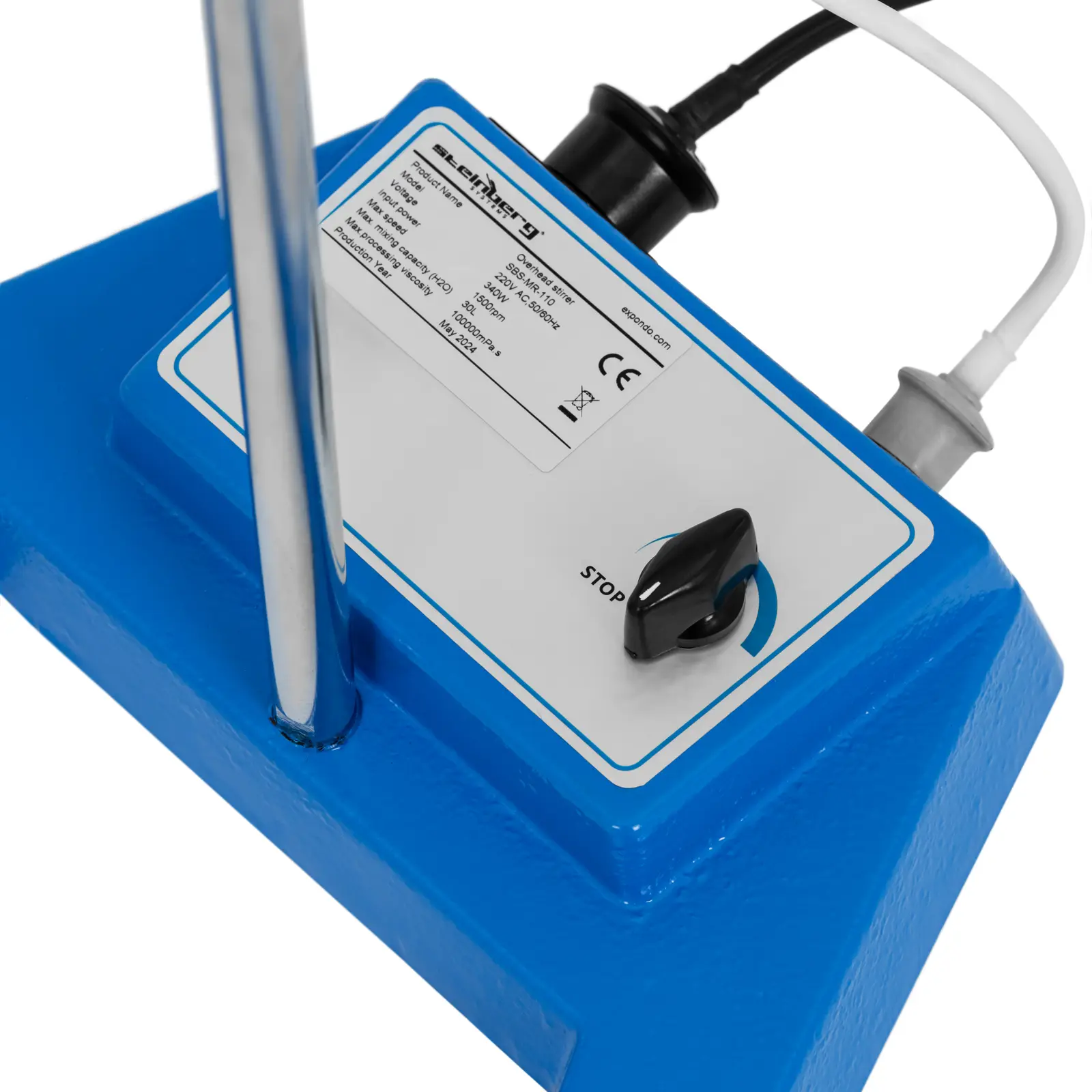 Agitateur de laboratoire - 30 l - 1 500 tr/min - avec pinces hémostatiques (Type(s): Électrique)