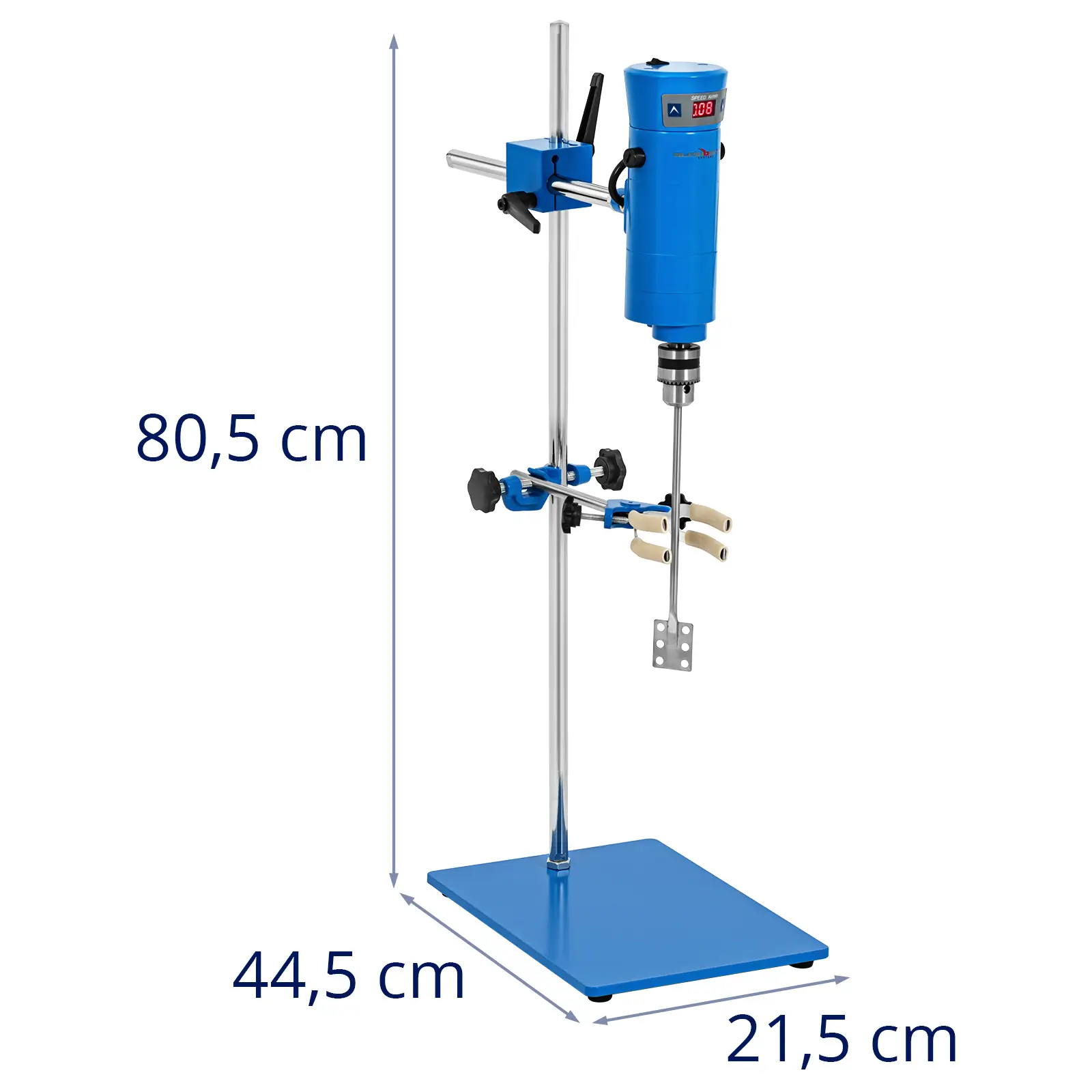 Agitatore ad asta - 15 l - 1500 giri/min - LED - Con morsetti