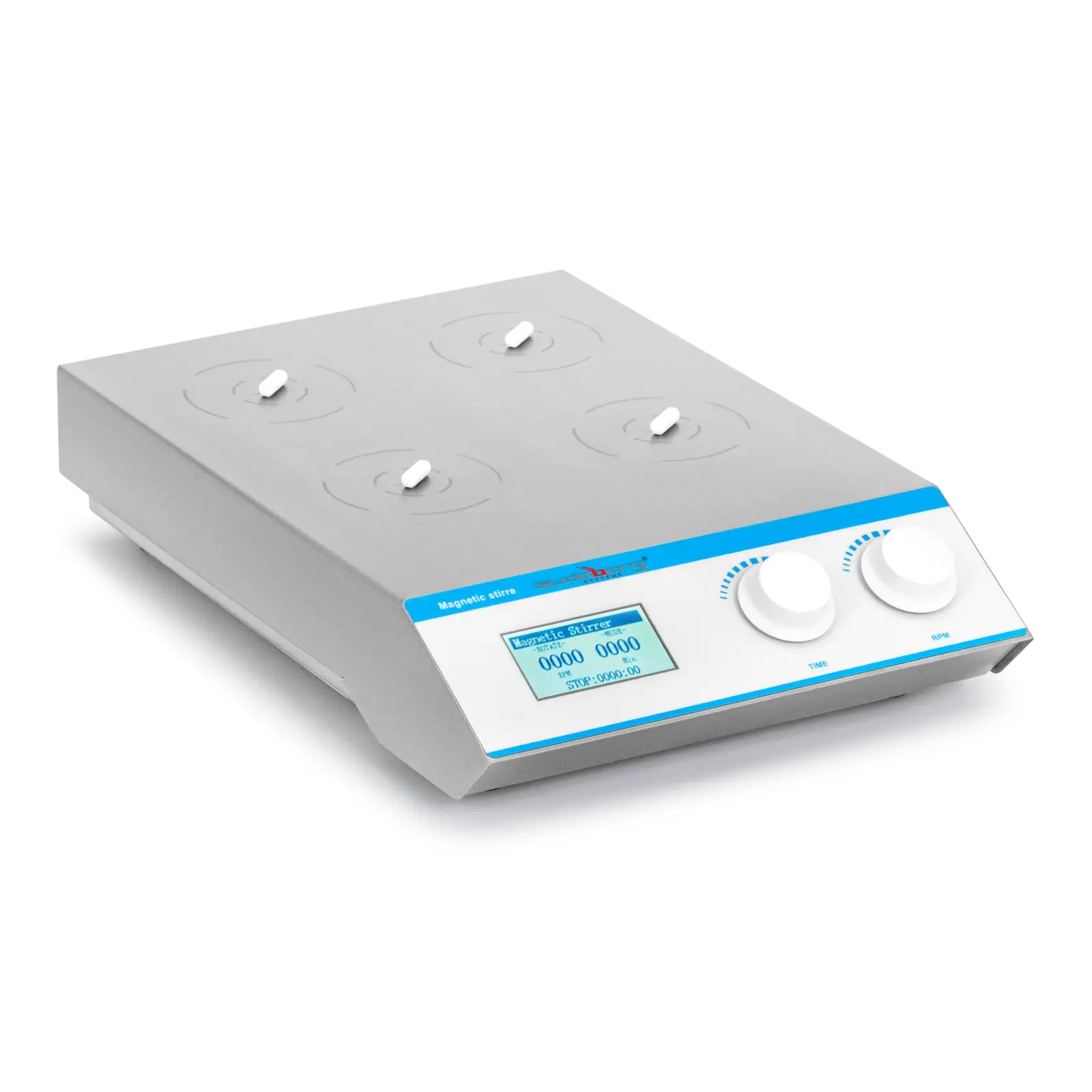 Magnetic Stirrer - 4 x 1000 ml - 200 - 2200 rpm - timer