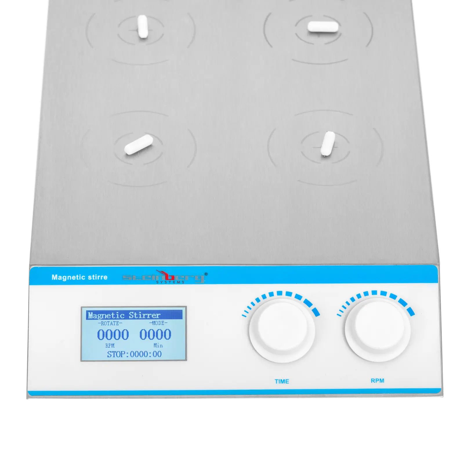 Magnetická míchačka - 4 x 1000 ml - 200–2 200 ot/min - časovač (Časovač: Ano)