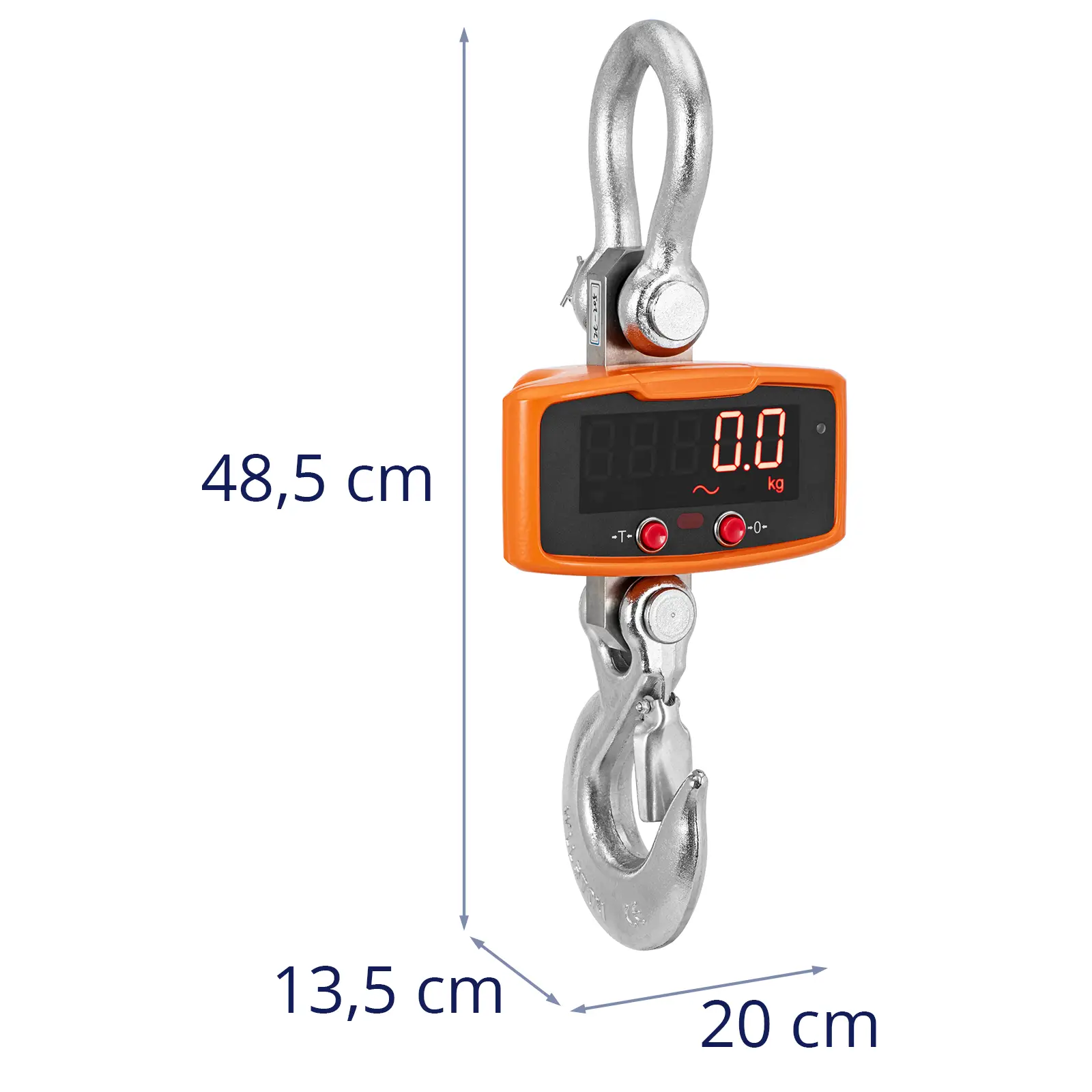 Kranwaage - 2000 kg / 1 kg - LED - Fernbedienung