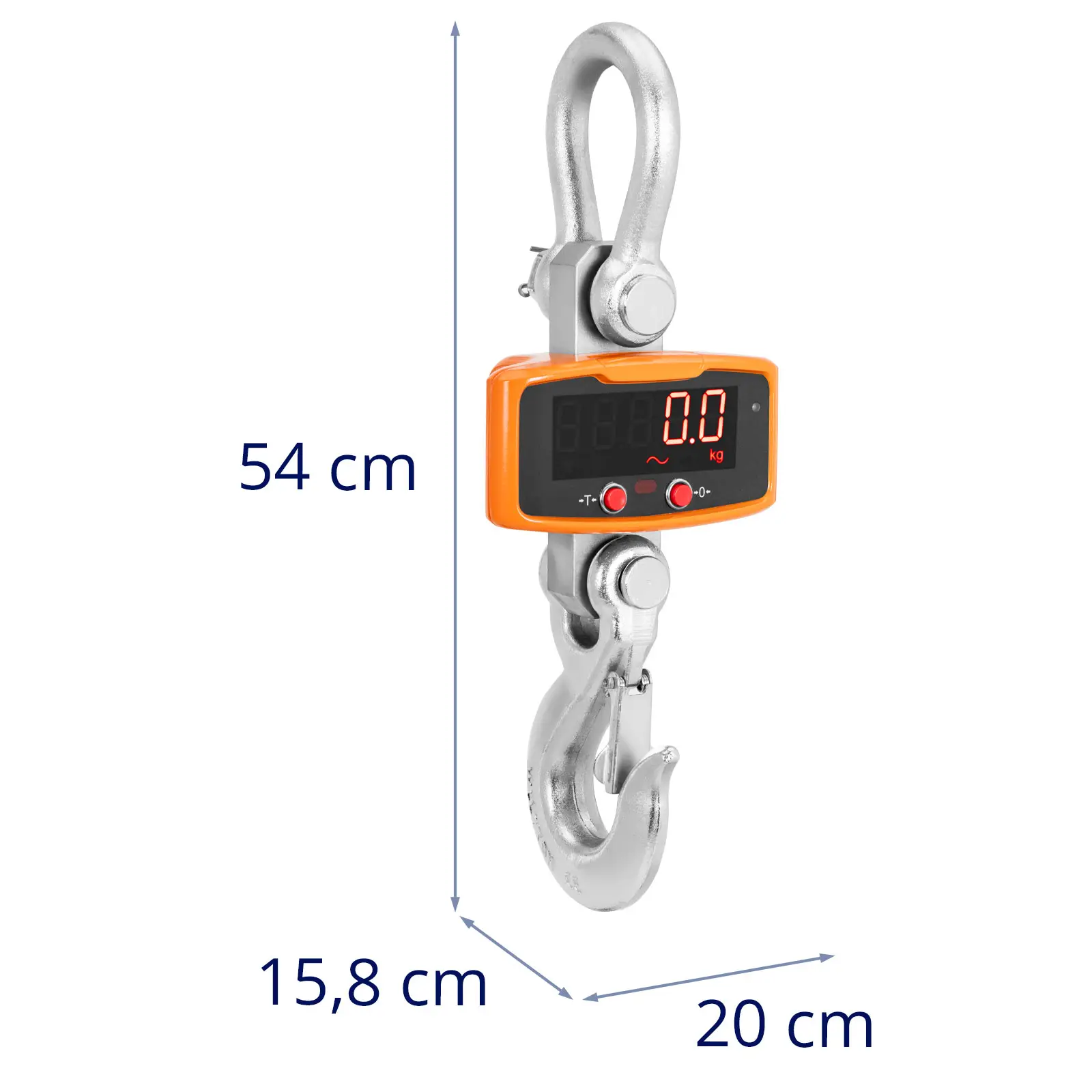 Kranwaage - 5000 kg / 2 kg - LED - Fernbedienung