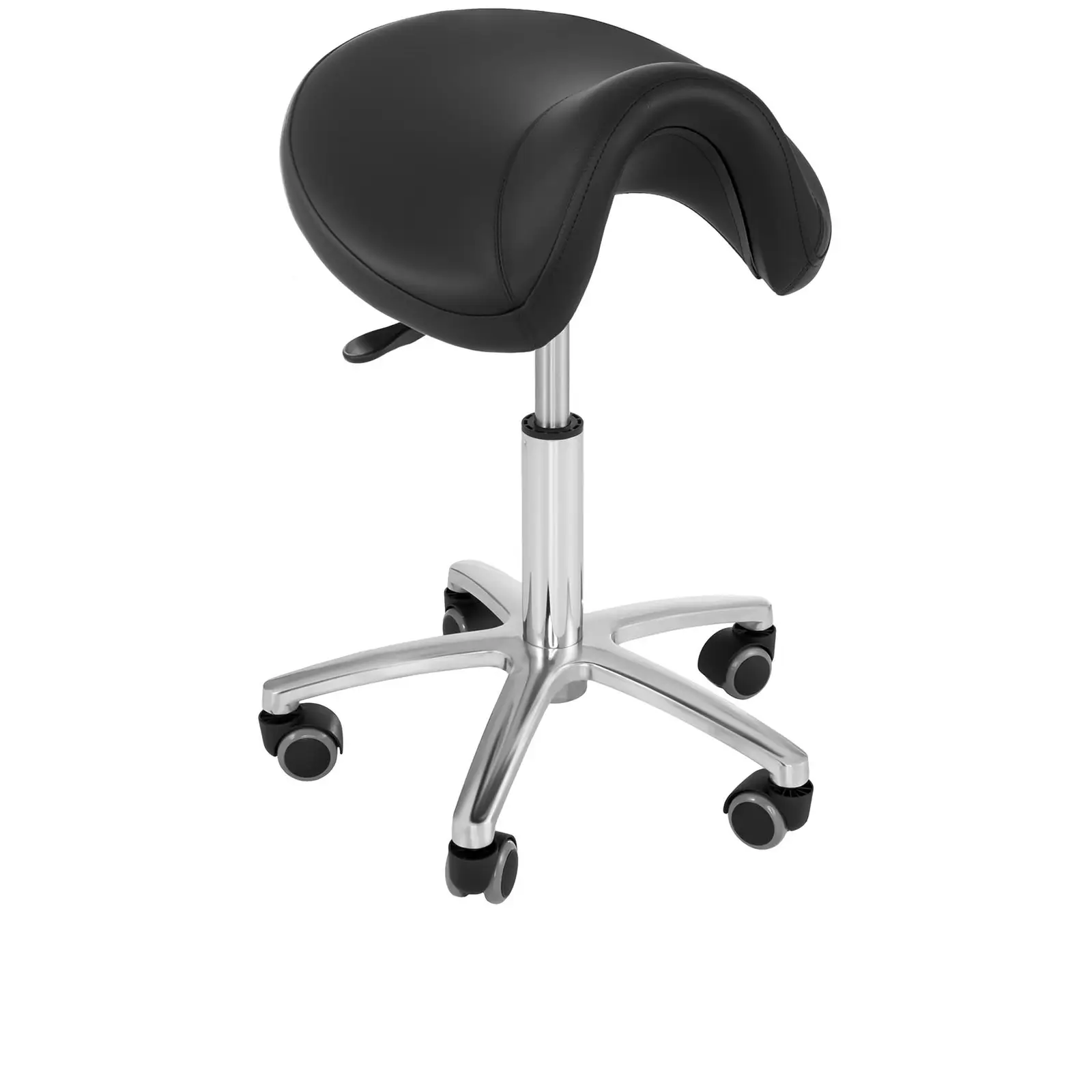 Krzesło siodłowe - 480 - 625 mm - 150 kg - czarne