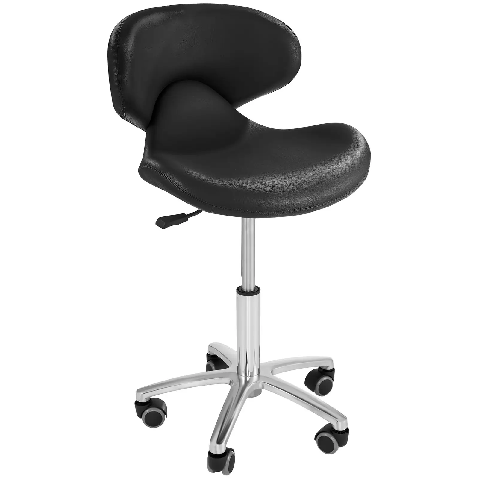 Fodrász szék - 440–570 mm - 150 kg - Fekete | physa
