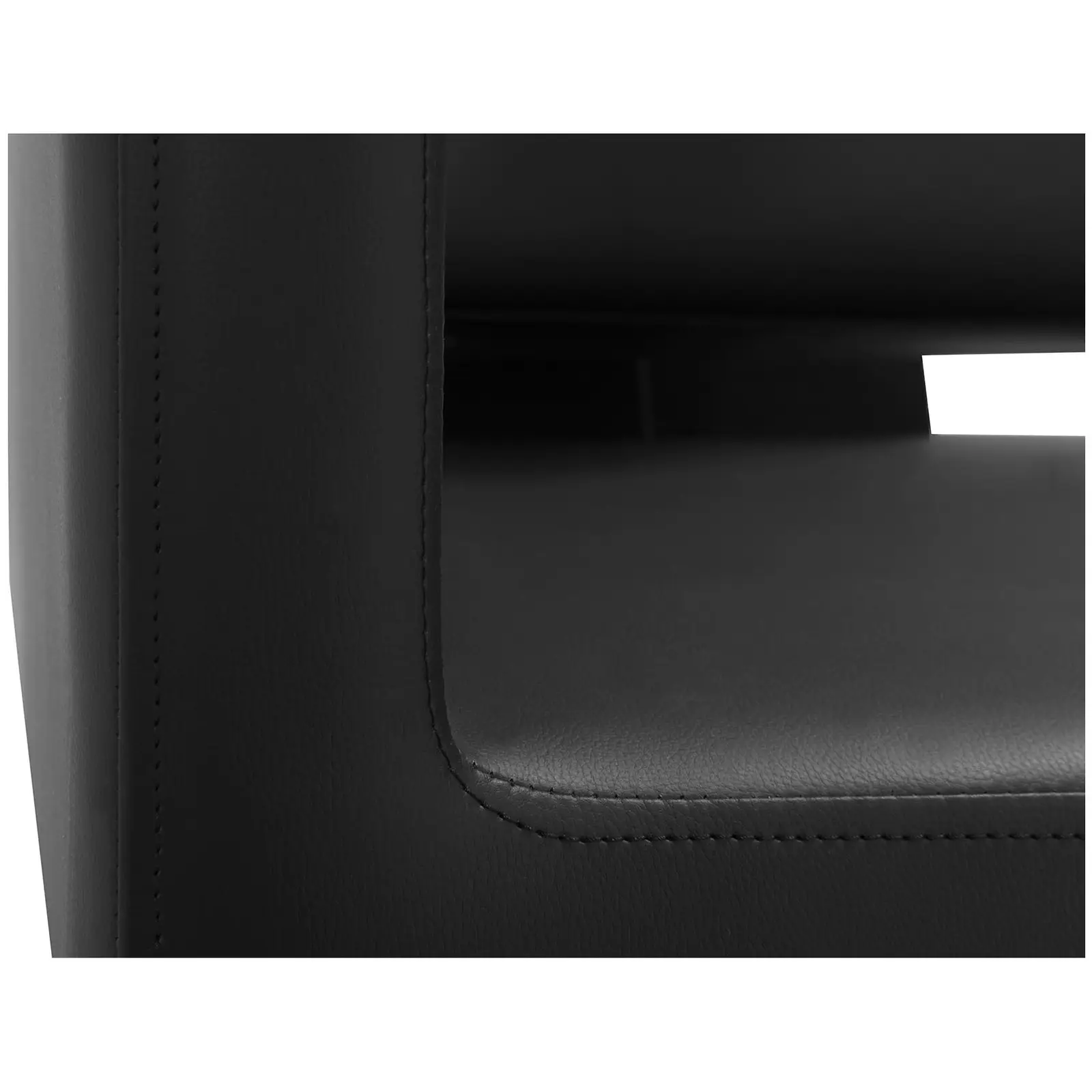 Friseur Waschbecken mit Sessel - 600 x 505 mm -  Schwarz (Durchmesser Abflussrohr: 30 mm)
