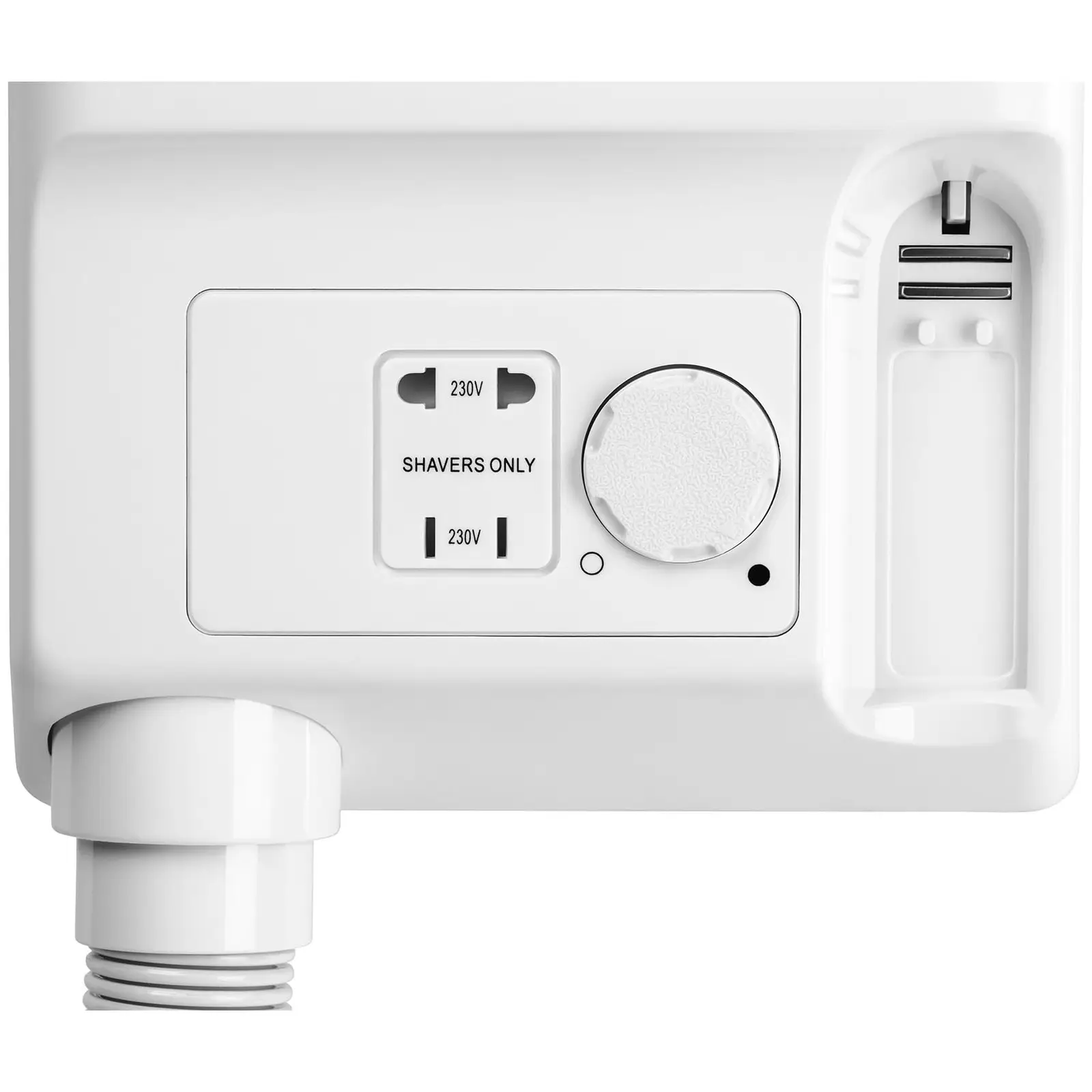 Sèche cheveux professionnel - 700 W - Blanc (Température de l’air: 54 °C)