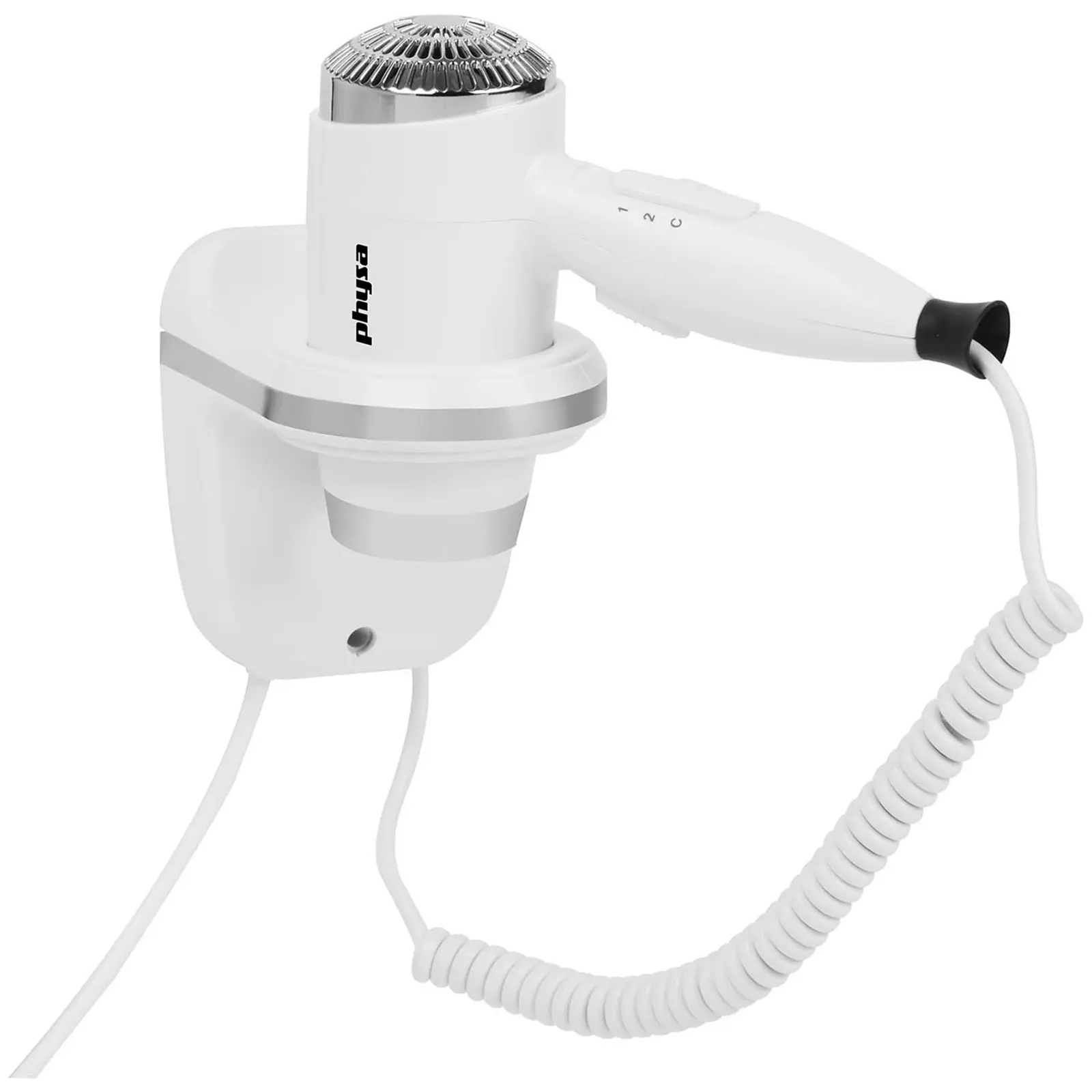 Asciugacapelli da parete - 1600 W - Bianco