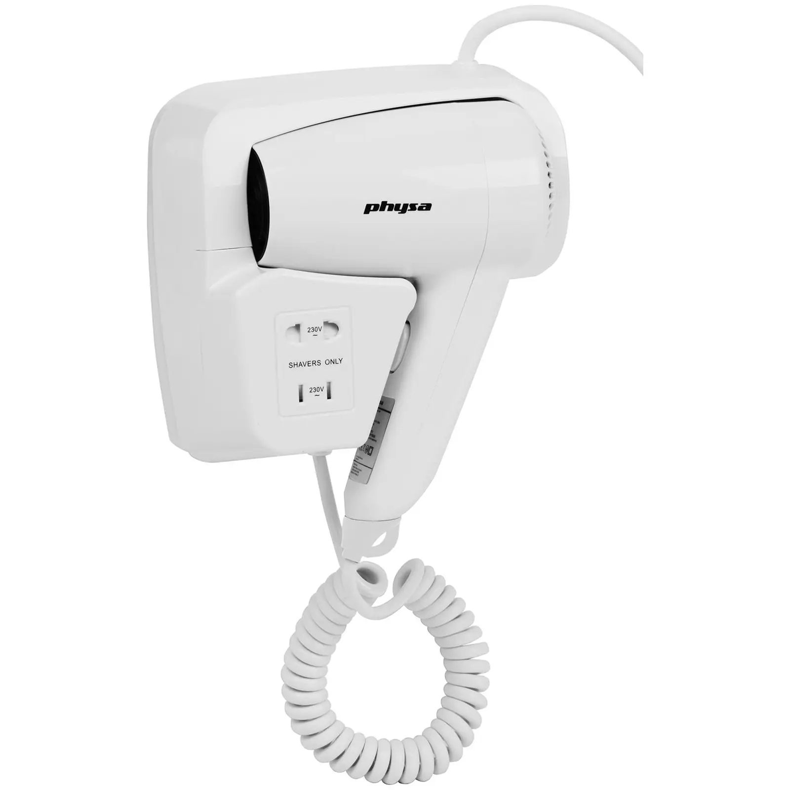 Secador de pelo de pared - 1200 W - Blanco