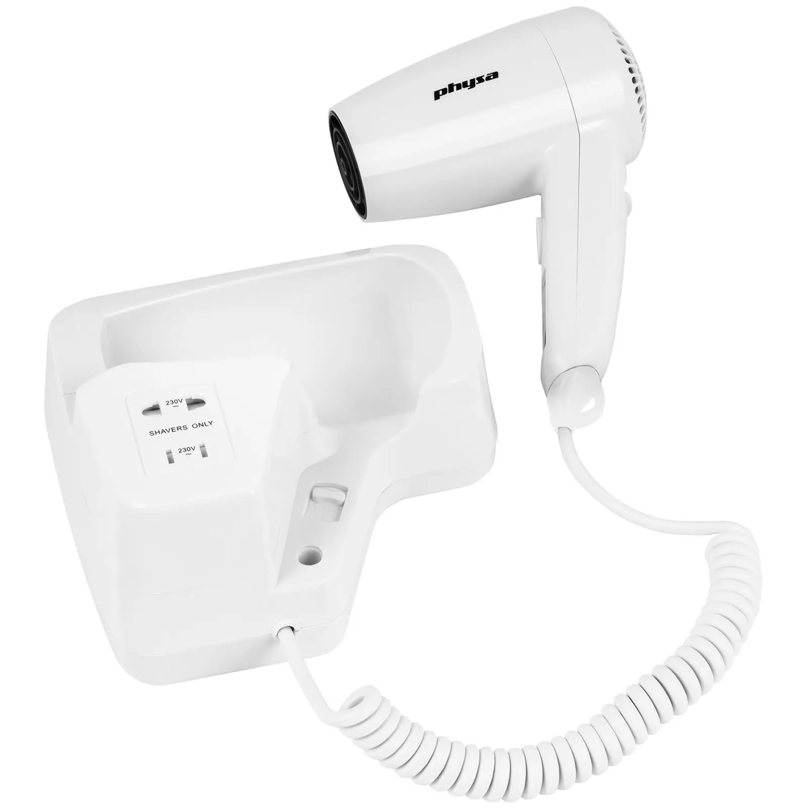 Seche cheveux hotel - 1200 W - Blanc (Débit d'air maxi: 71 m³/h)