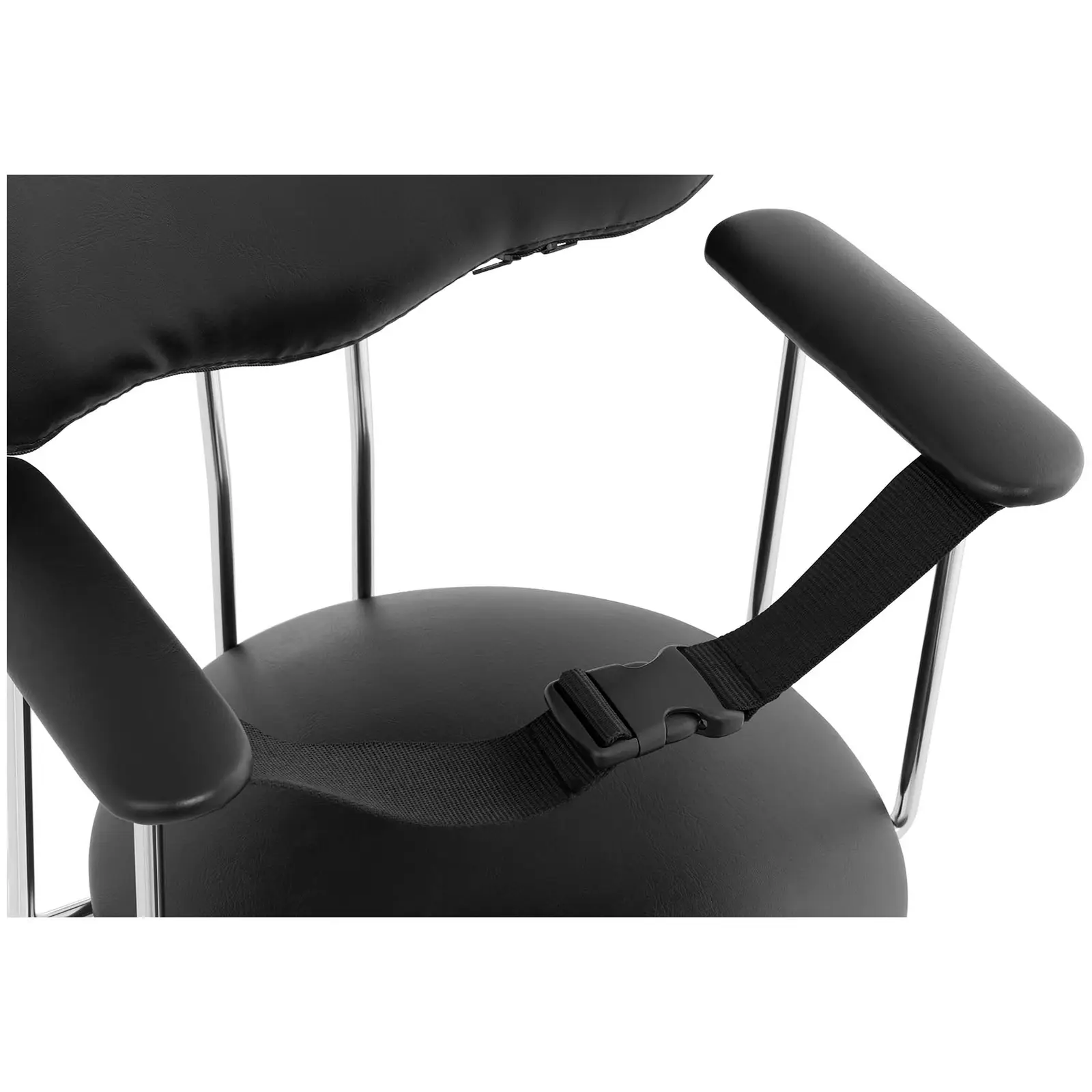 Kadeřnické křeslo pro děti  - 100 kg - černé