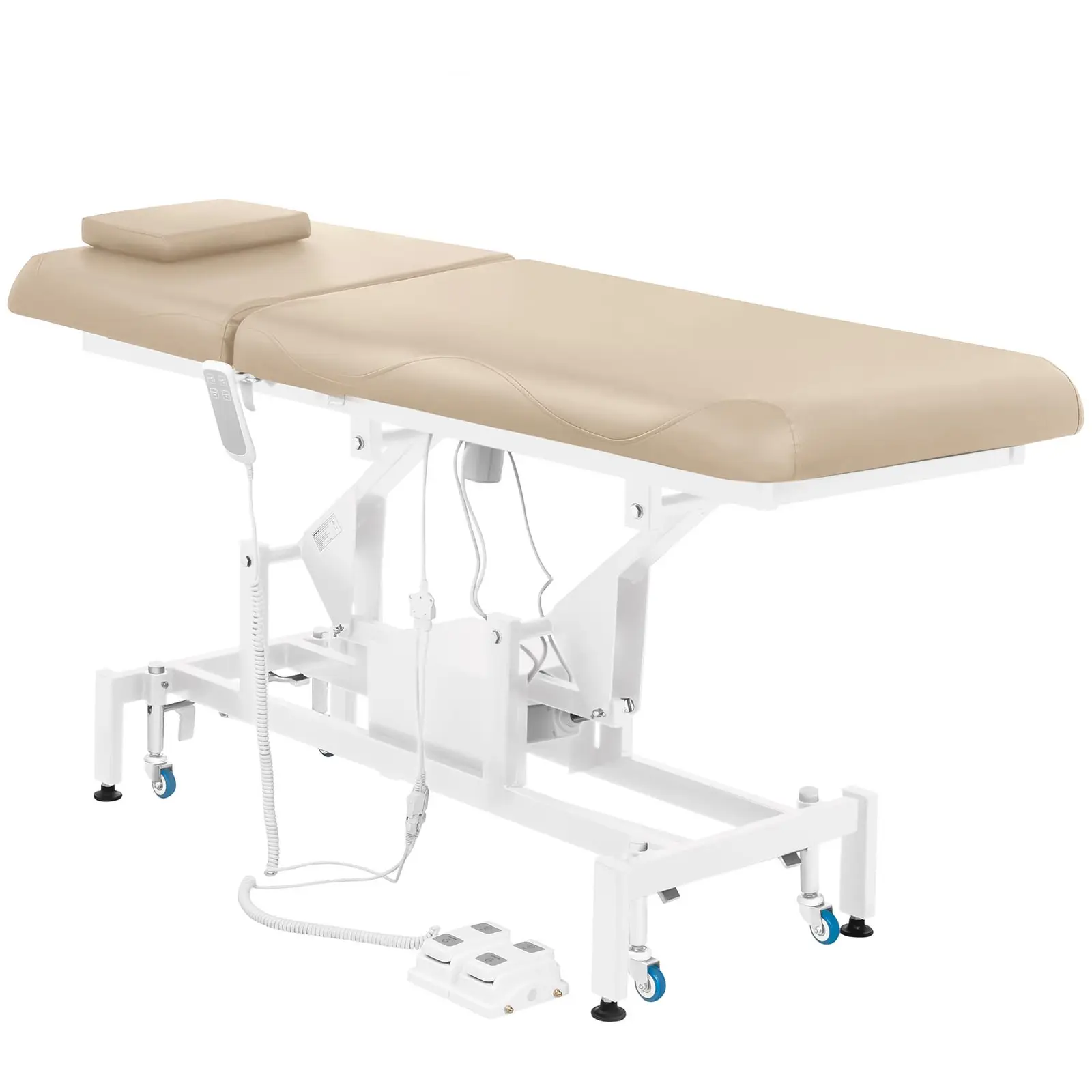 Lettino da massaggio - elettrico - 100 W - 150 kg - Beige