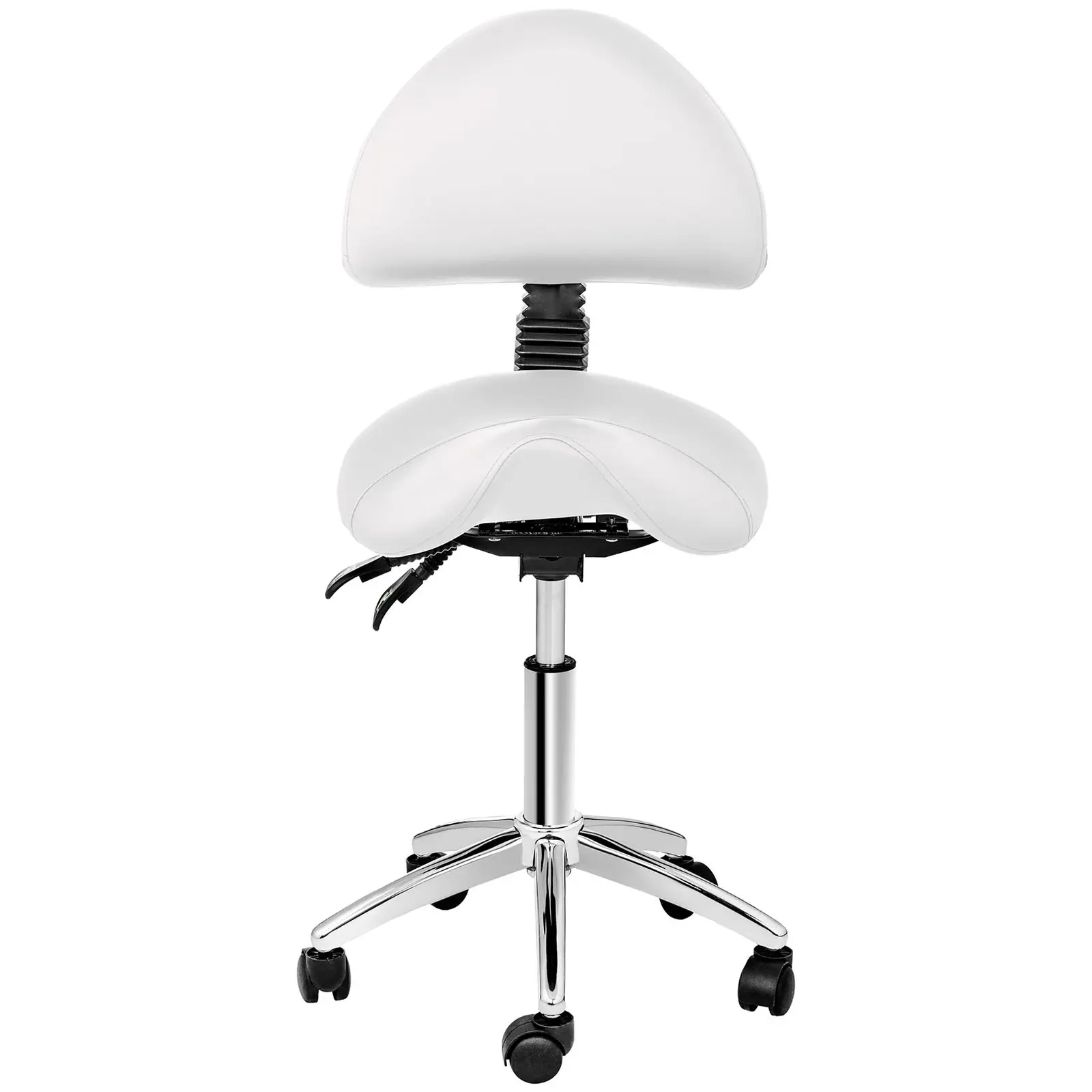Factory second Saddle Chair with Back Support - 550-690 mm - 150 kg - White
