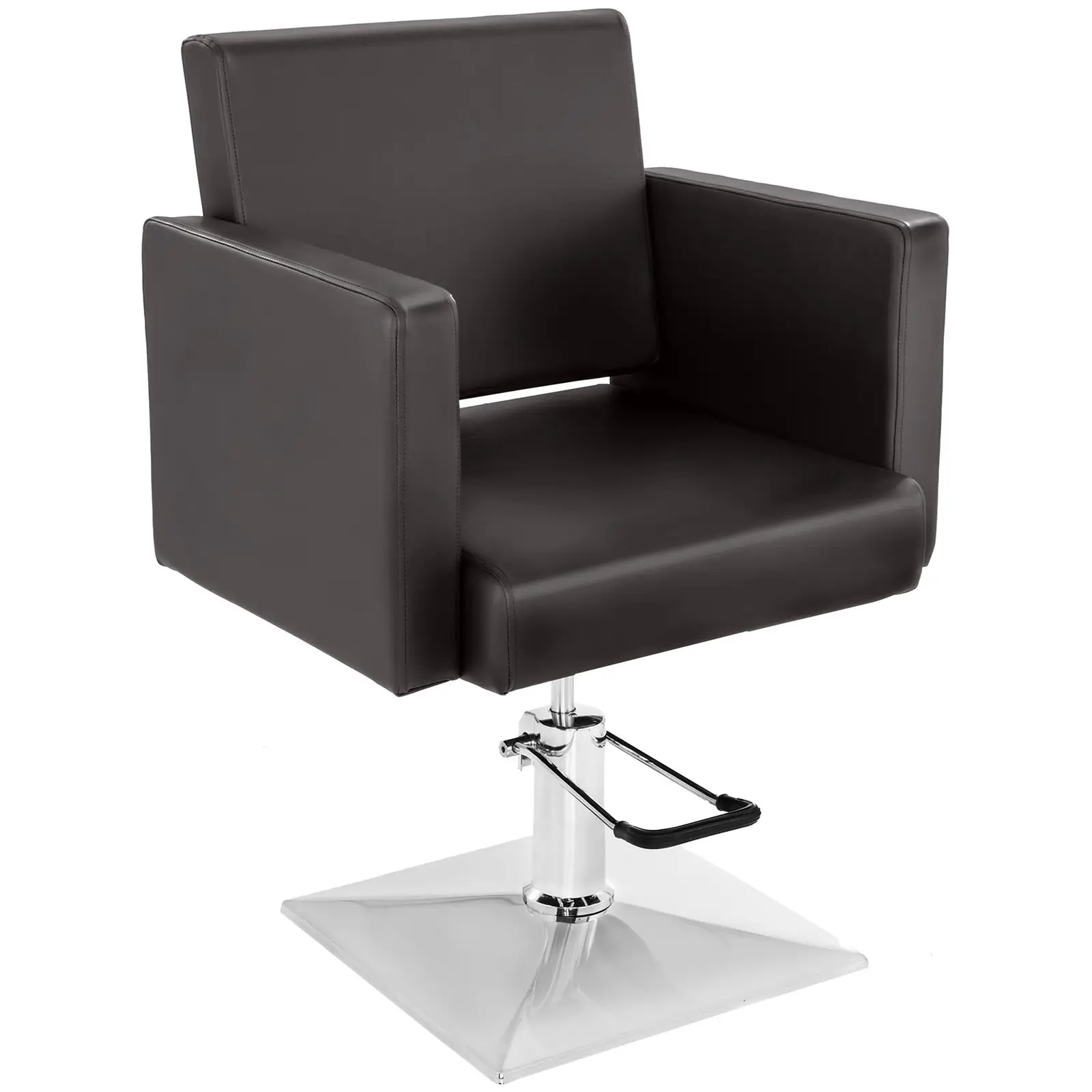 Cadeira de cabeleireiro - 450 - 565 mm - 200 kg - Marrom