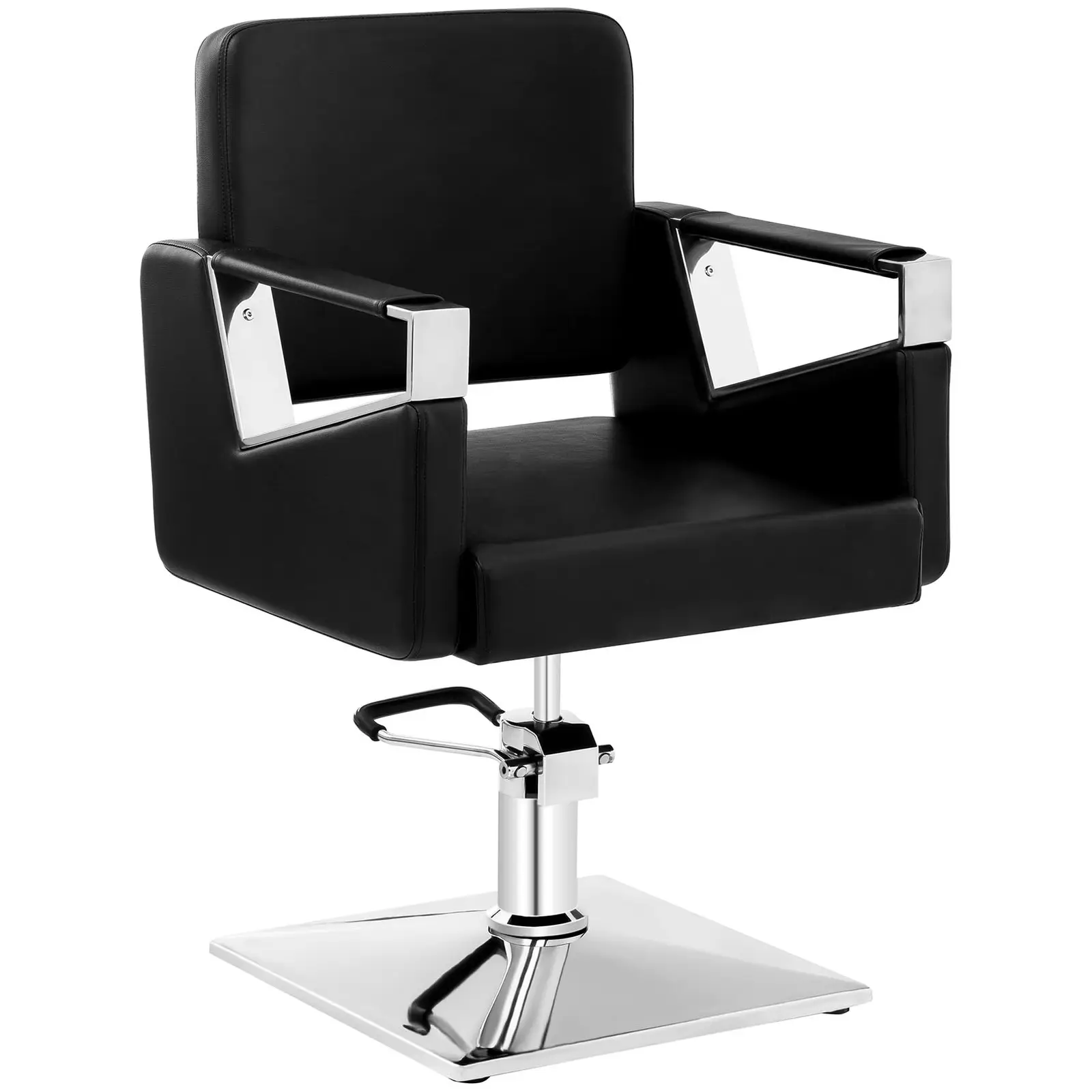 Sillón de peluquería - 445 – 550 mm - 200 kg - Negro