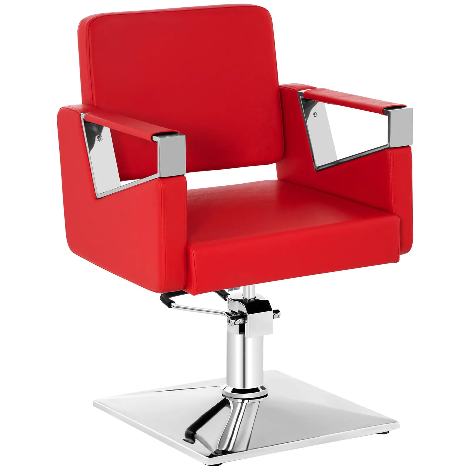 Fauteuil de barbier - 445 - 550 mm - 200 kg - Rouge