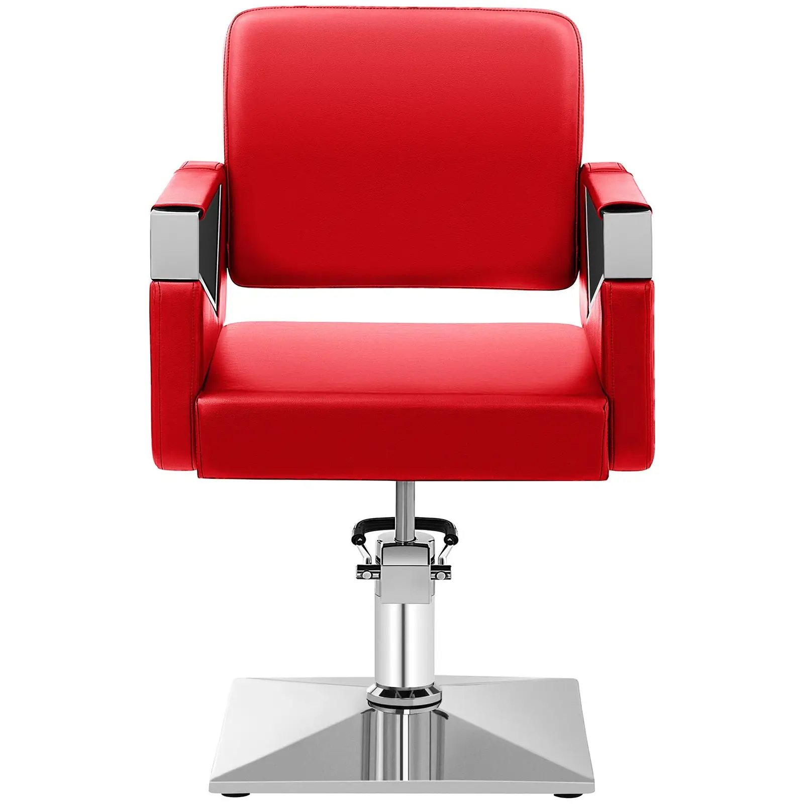 Fauteuil de barbier - 445 - 550 mm - 200 kg - Rouge (Réglage en hauteur de l'appuie-tête: Non)