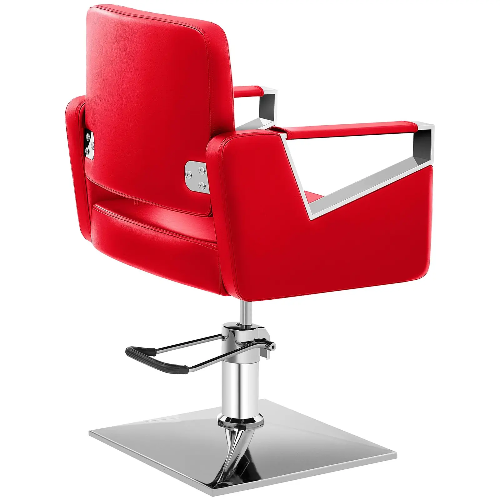 Fauteuil de barbier - 445 - 550 mm - 200 kg - Rouge (Épaisseur rembourrage: 110 mm)