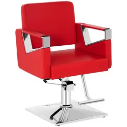 Cadeira de cabeleireiro - 445 - 550 mm - 200 kg - Vermelho