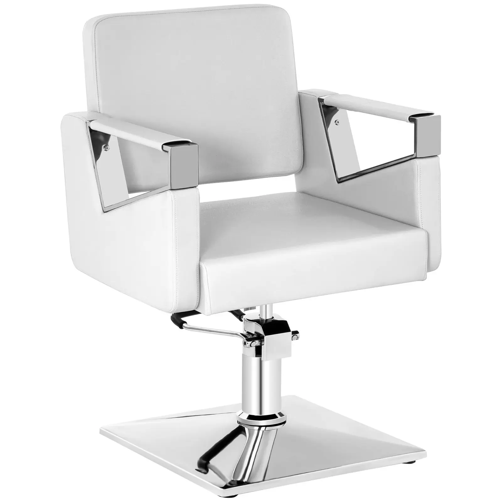 Sillón de peluquería - 445-550 mm - 200 kg - Blanco mate