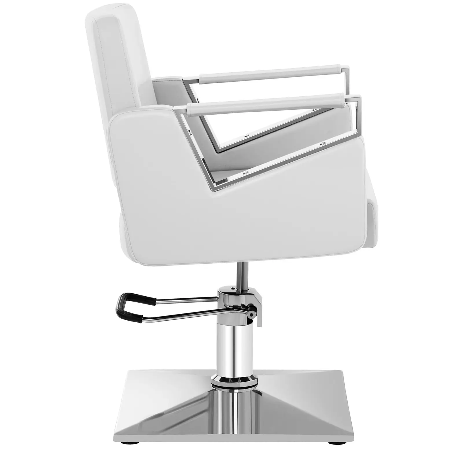 Fodrász szék - 445–550 mm - 200 kg - Mattfehér
