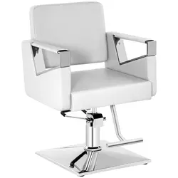 Fotel fryzjerski - 445 - 550 mm - 200 kg - biały matowy