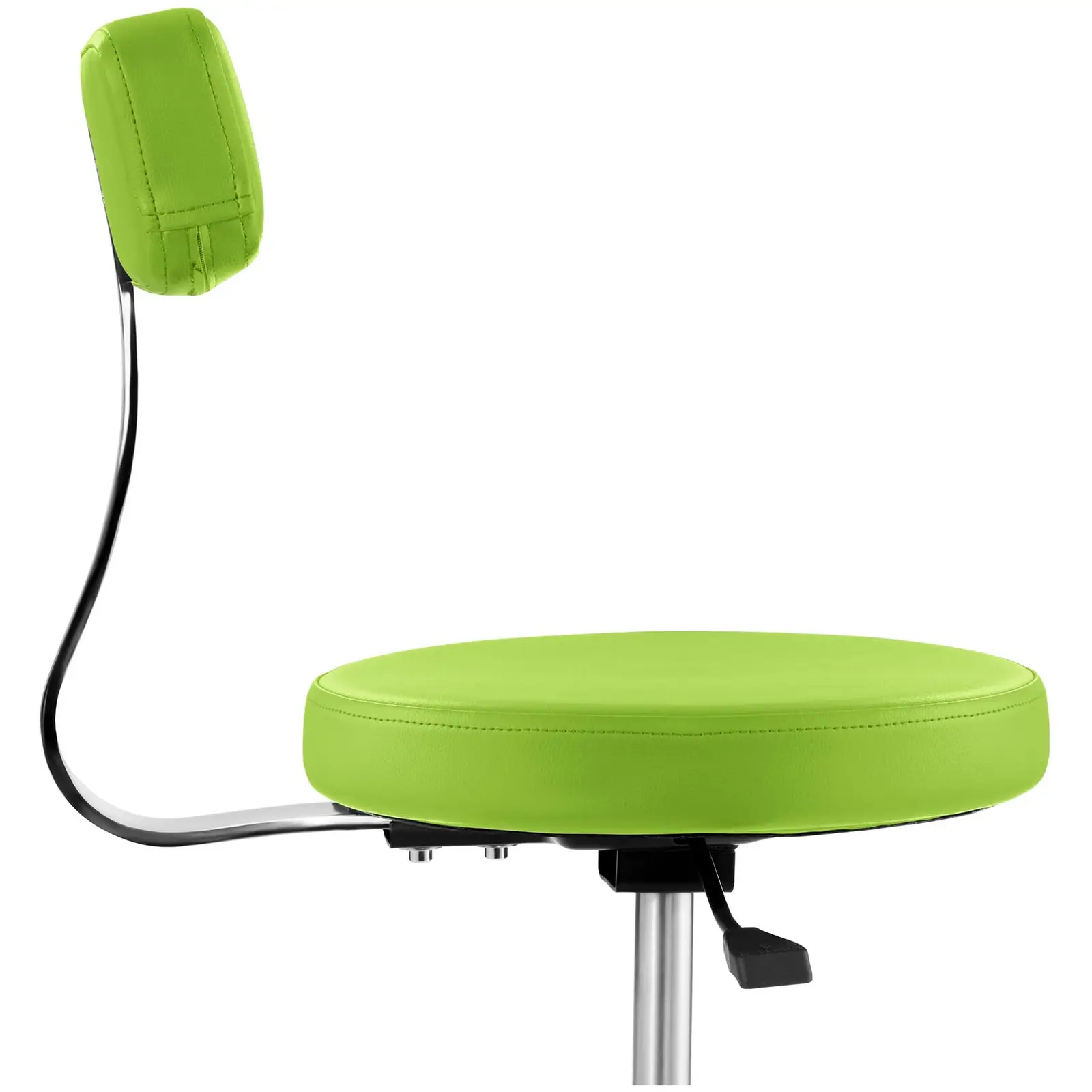 Otočná židle s opěradlem - 445–580 mm - 150 kg - Zelená