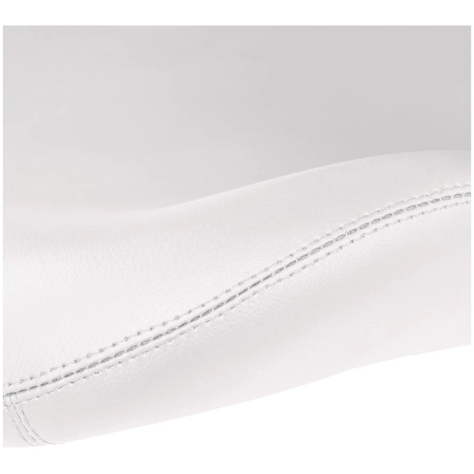 Otočná židle s opěradlem - 440–570 mm - 150 kg - Bílá (Maximální výška sezení: 59 cm)