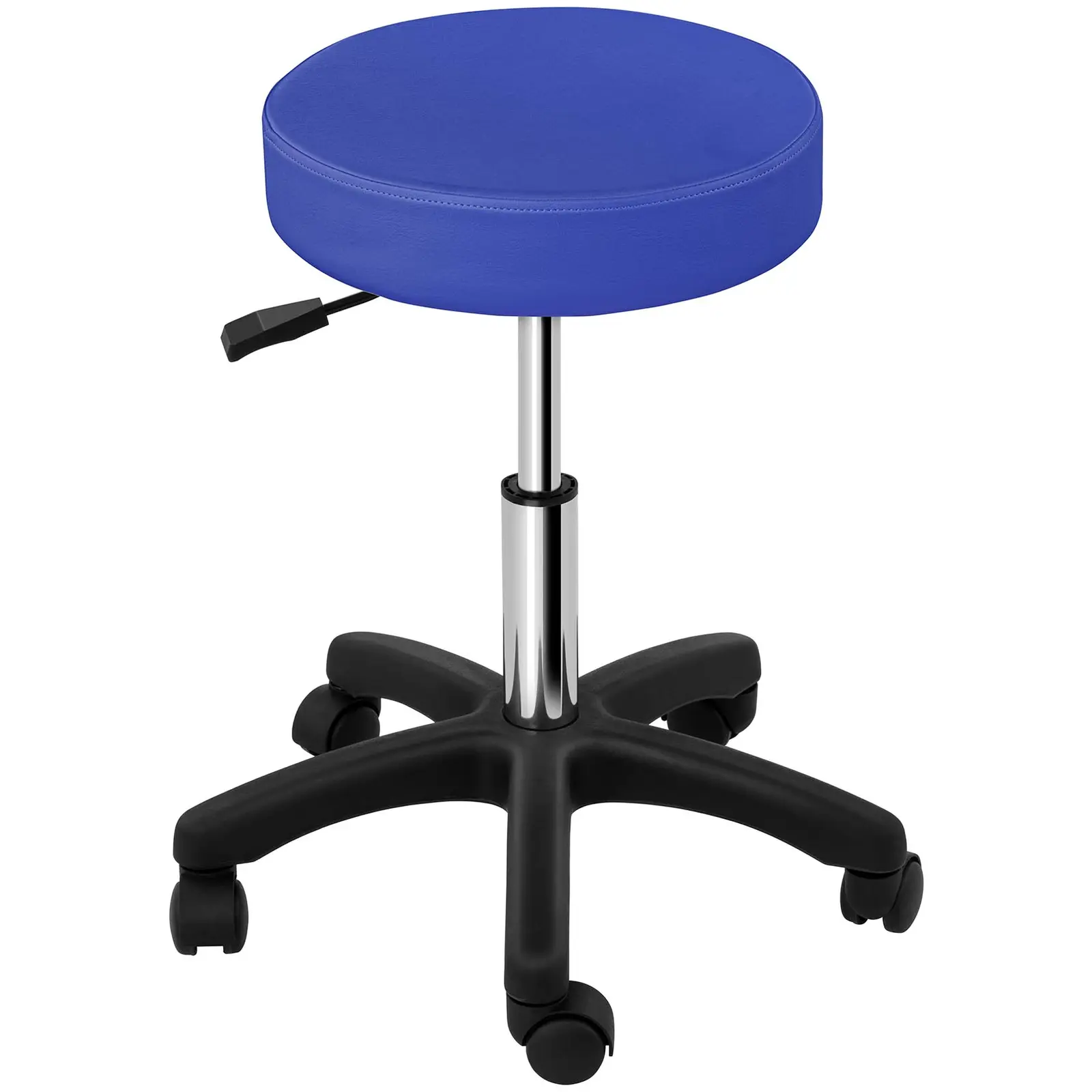 Stolička na kolieskach - mm - 150 kg - modrá