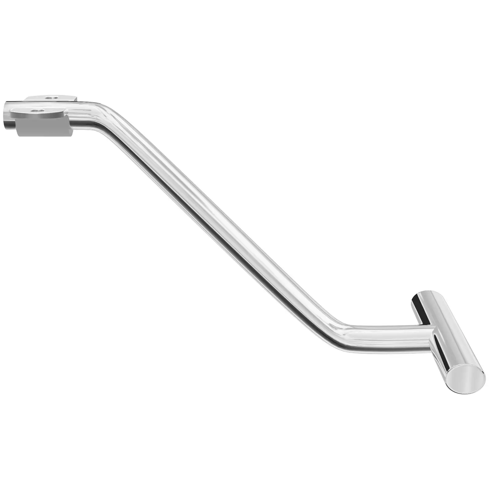 Repose-pieds pour fauteuil de coiffeur - Acier inoxydable (Dimensions (LxlxH): 29.8 x 49.3 x 9.2 cm)