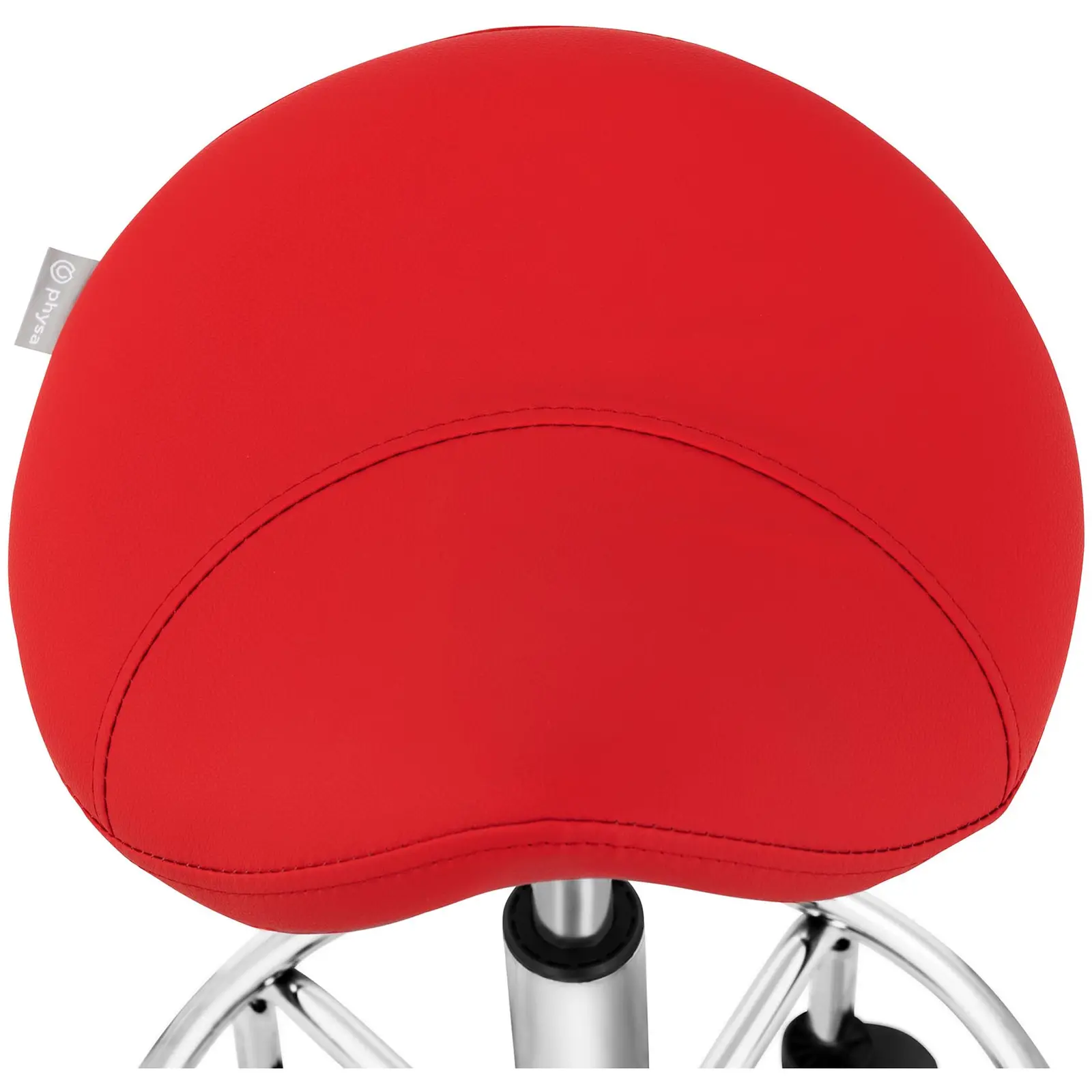 Sedlová židle - 570–690 mm - 150 kg - Červená