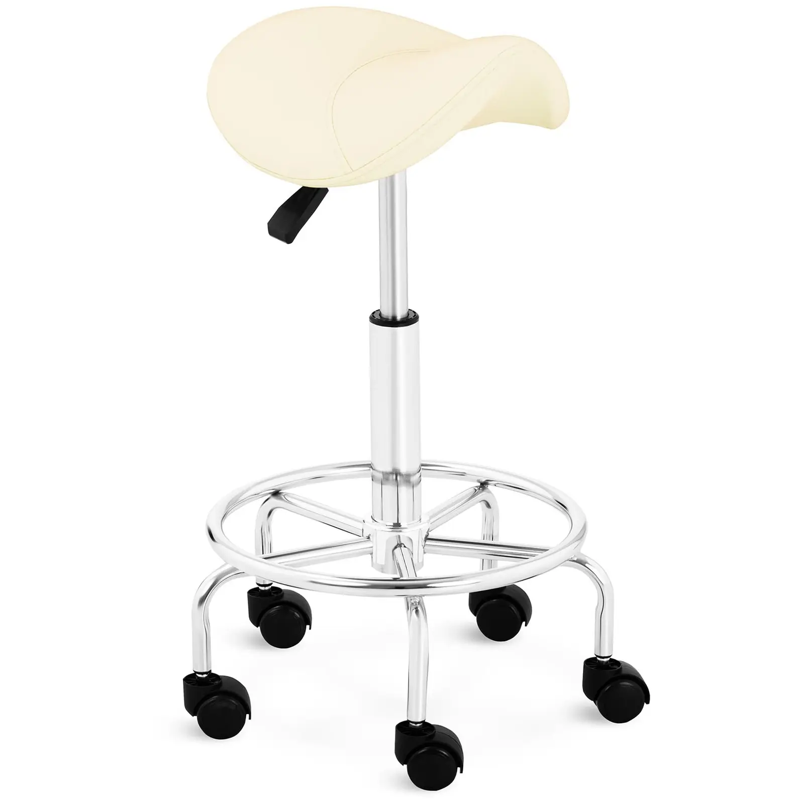 Tabouret selle de cheval - 570 - 690 mm - 150 kg - Beige