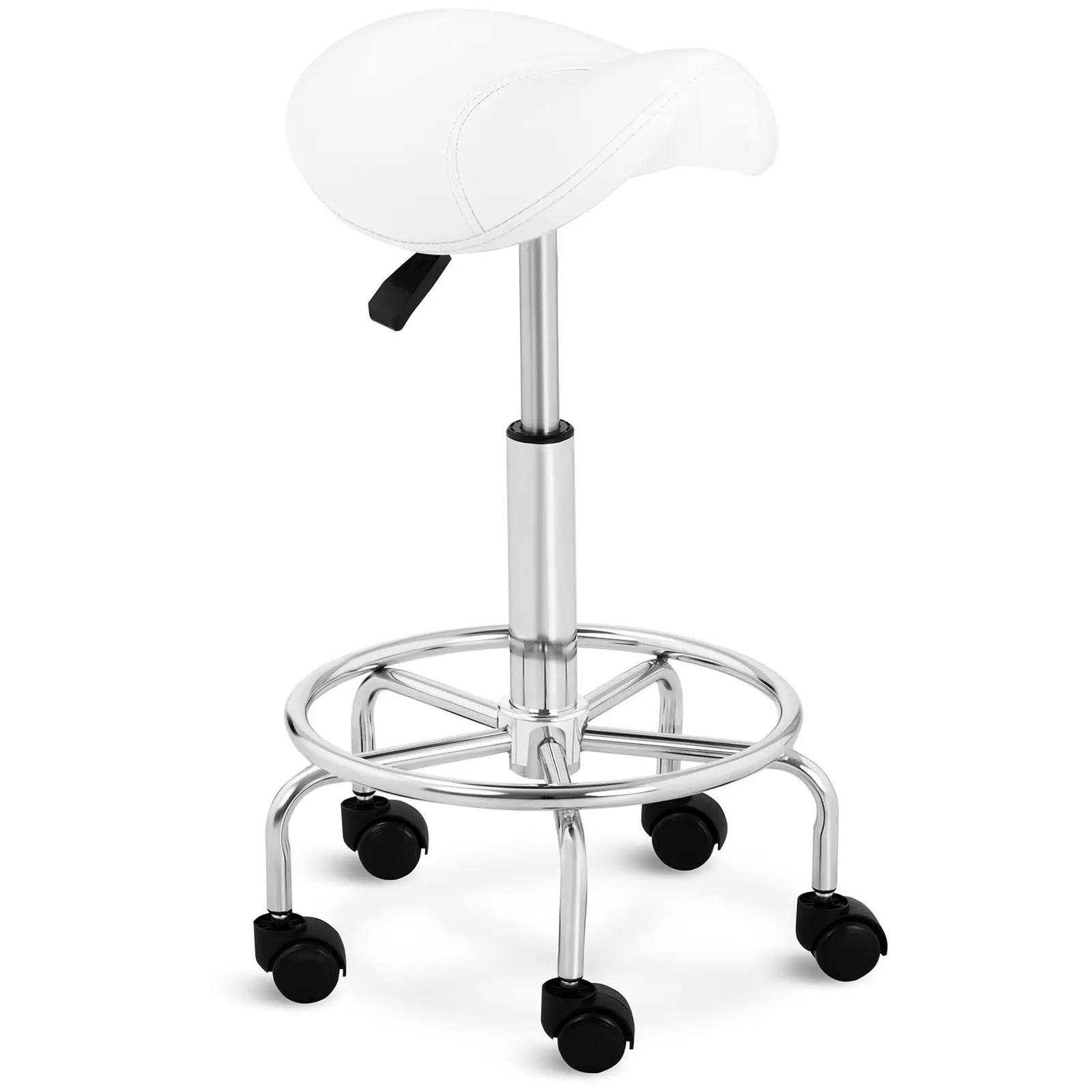 Levně Sedlová židle 570–690 mm 150 kg Bílá - Sedlové židle physa