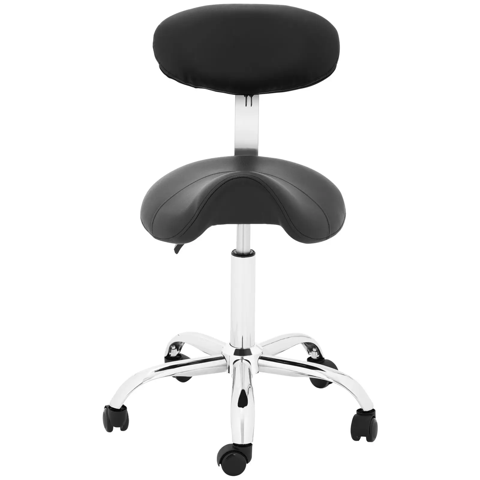 Sedlová židle - 530–665 mm - 150 kg - Černá
