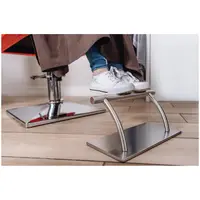 Grožio salono kėdės kojų atrama - nerūdijantis plienas - 35 cm - apvalus strypas