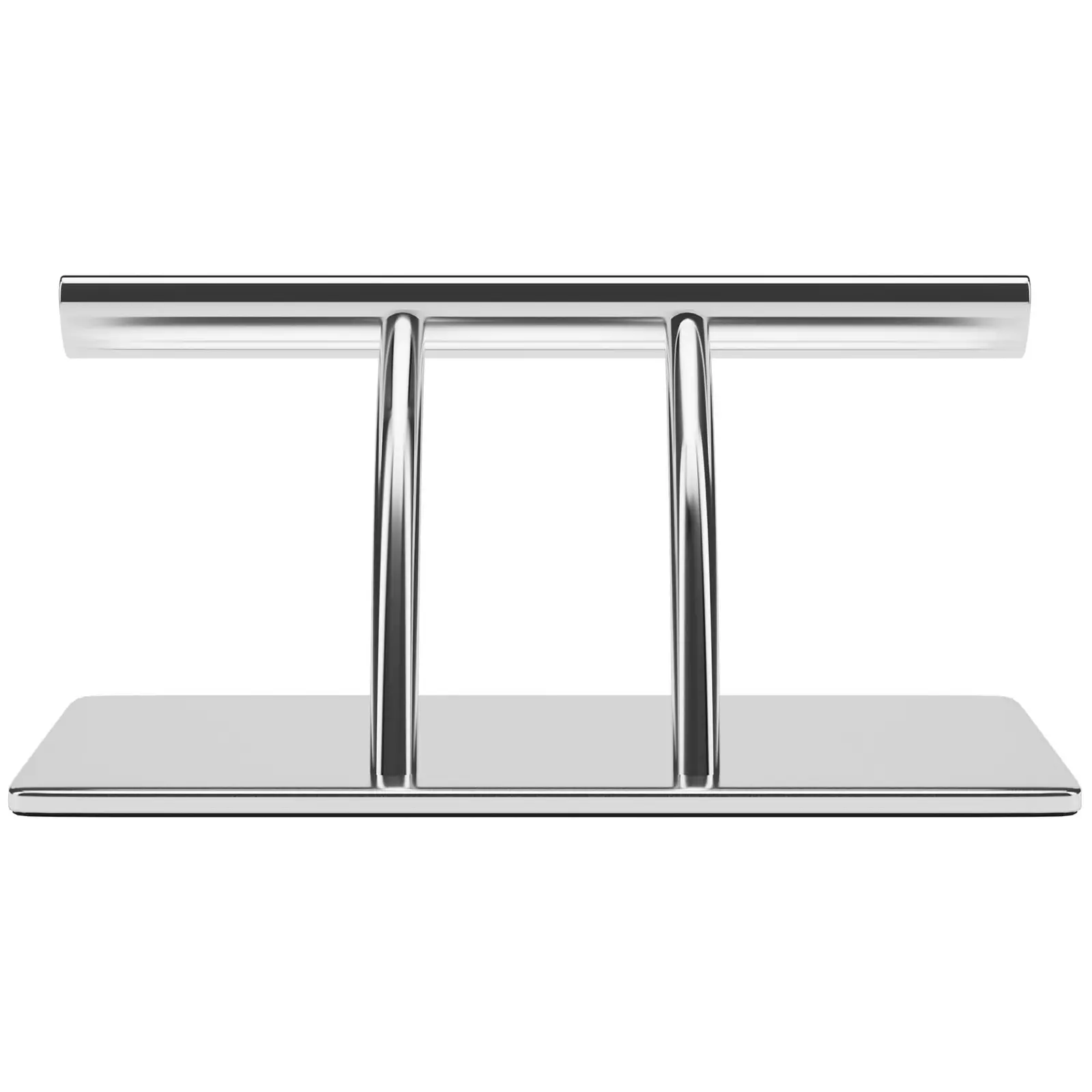 Podnožje za salonski stol - nerjaveče jeklo - 35 cm - ovalna palica